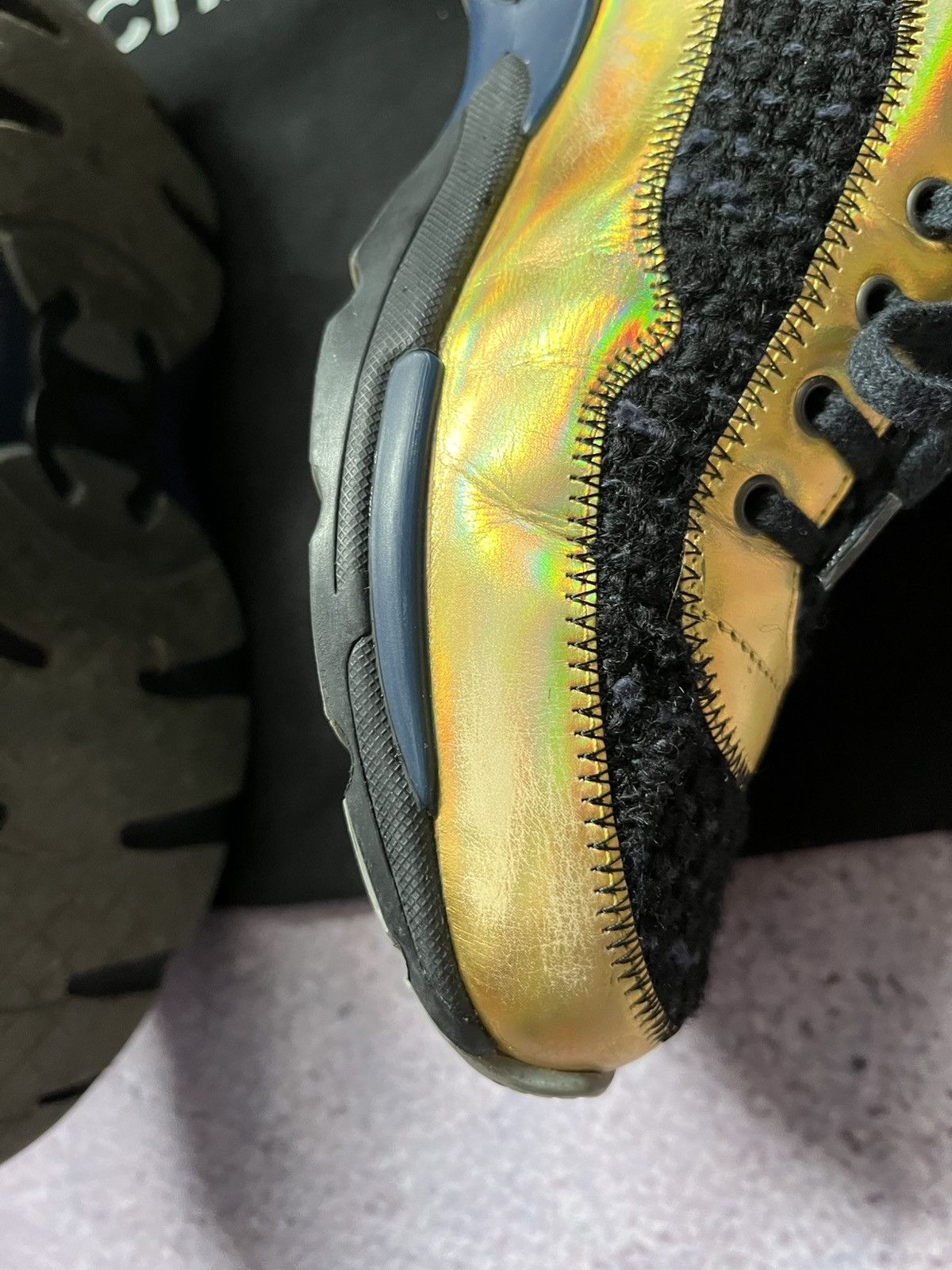 Chanel Chanel Multicolor Tweed,Leather and Suede Sneakers Size US 7.5 / IT 37.5 - 11 Thumbnail