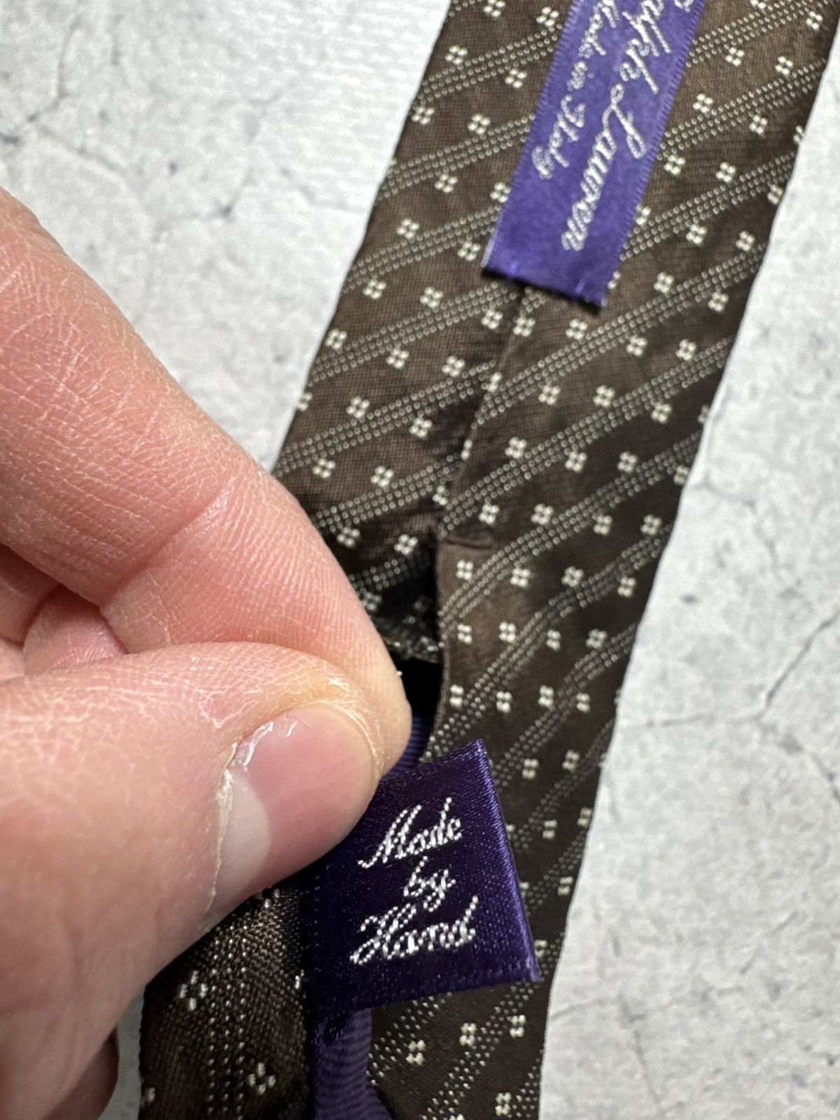 Ralph Lauren Purple Label Ralph Lauren Purple Label Silk Tie Luxury Size ONE SIZE - 5 Thumbnail