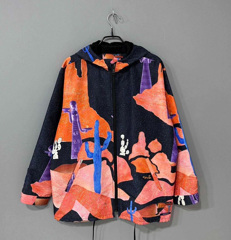 Prada Prada Show style art print zipper jacket 2504-Nextarrow Size XS / US 0-2 / IT 36-38 - 1 Thumbnail