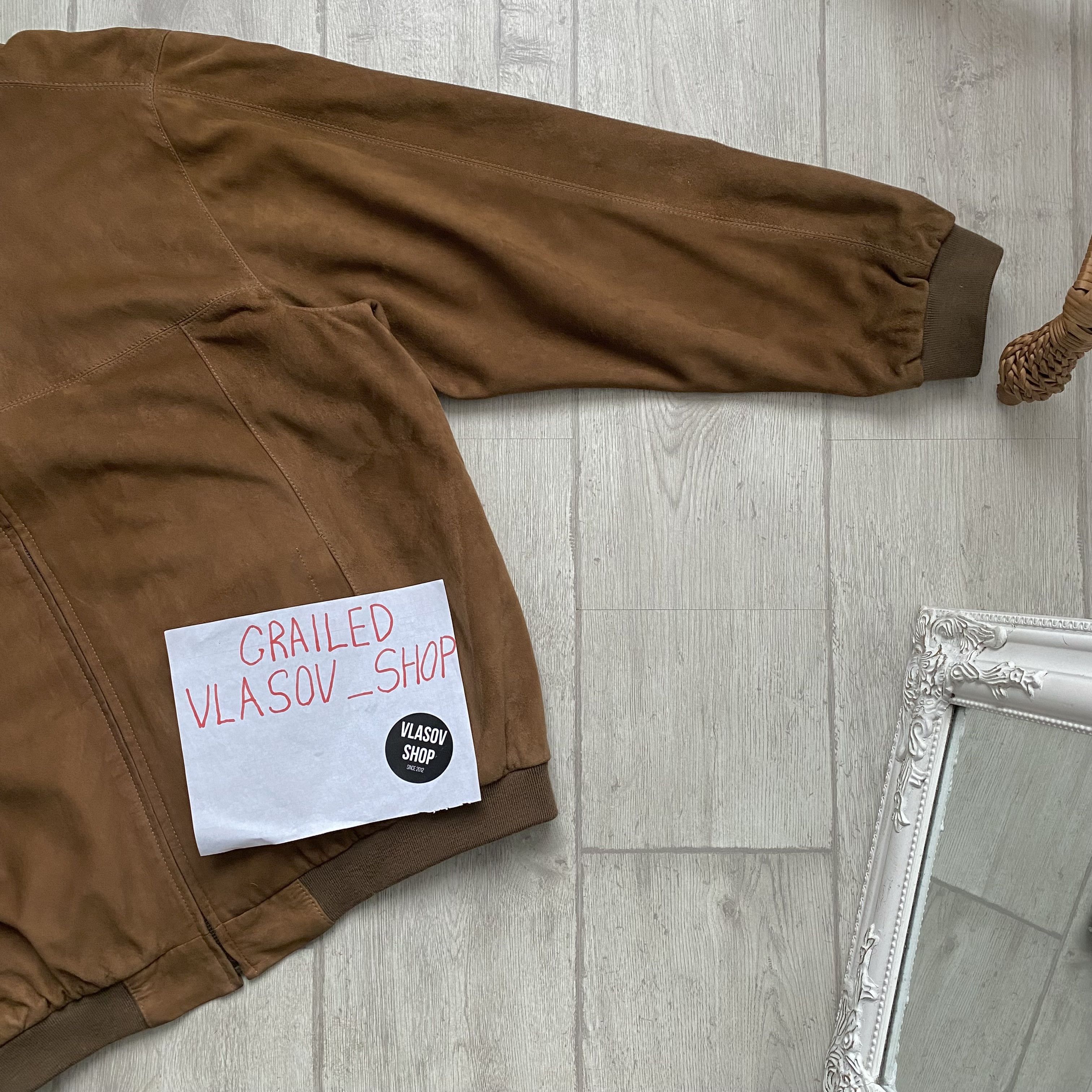 Genuine Leather Vintage Leather Bomber Boxy Jacket Italian Real Suede Size US XL / EU 56 / 4 - 11 Thumbnail