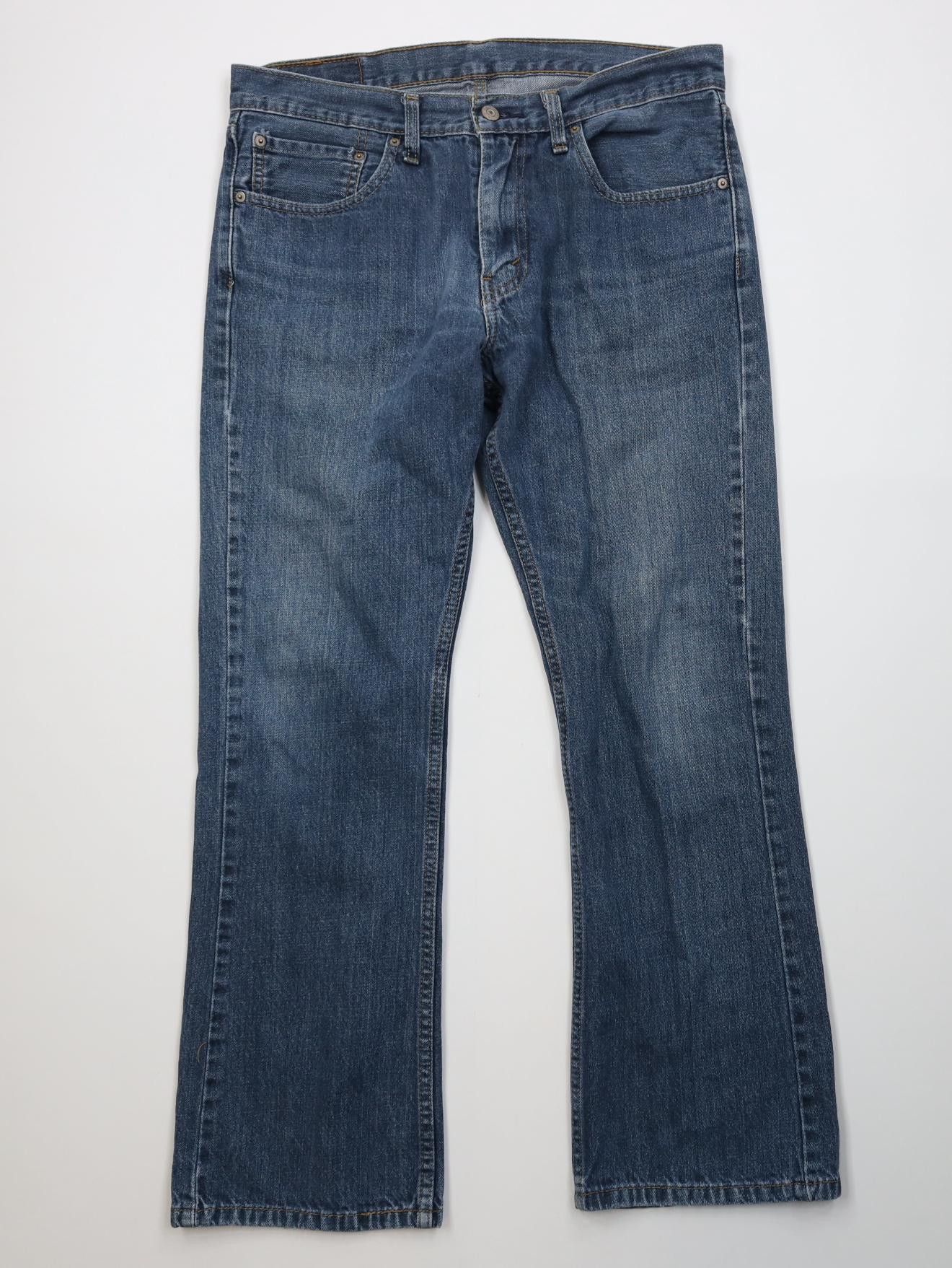 Levi's Vintage Y2K Levis 527 Slim Flared Bootcut Denim Jeans Blue Size US 34 / EU 50 - 1 Thumbnail