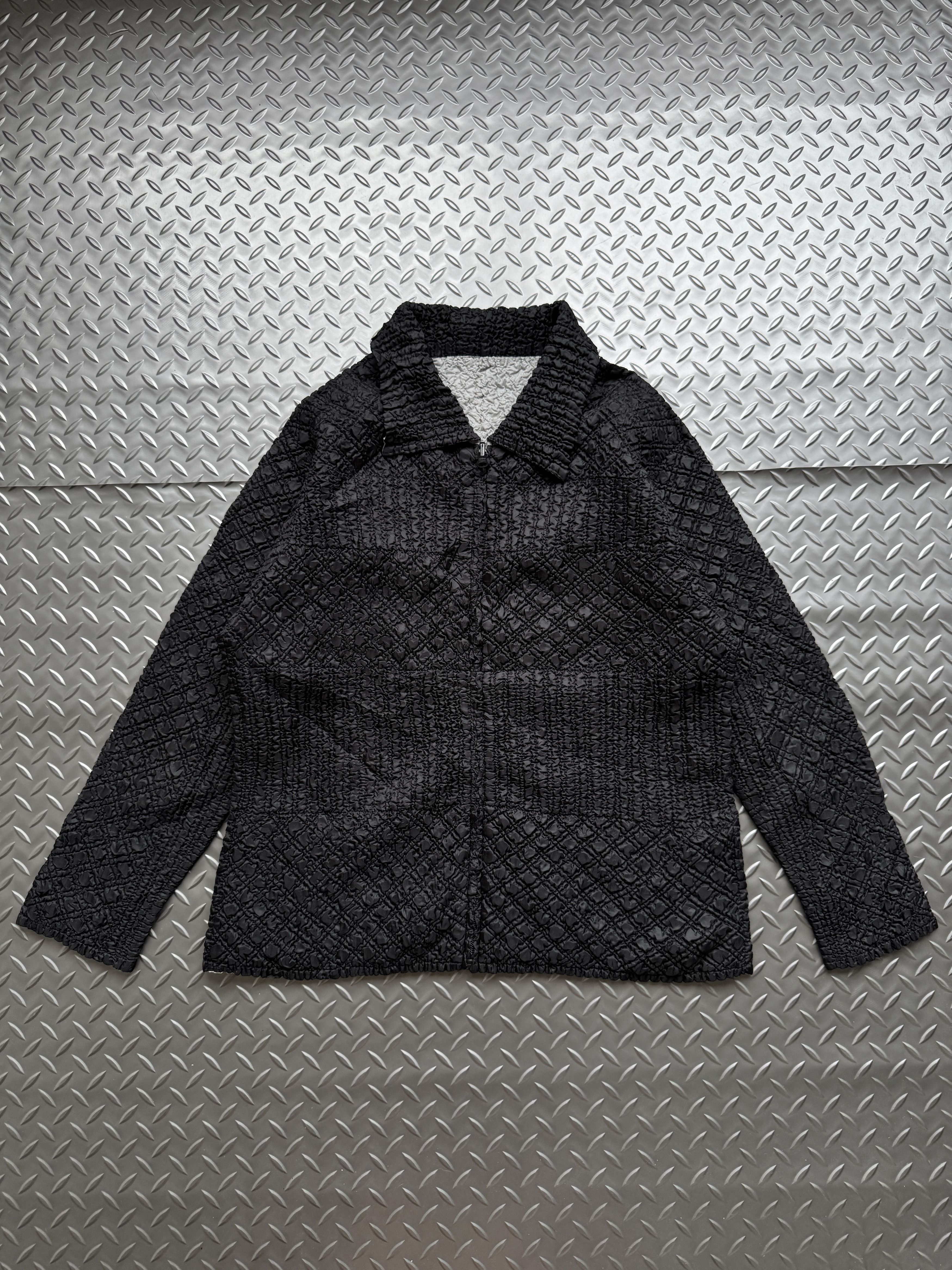 Japanese Brand Japanese Archive Textured Zip Jacket / Yohji Issey Style Size US M / EU 48-50 / 2 - 1 Thumbnail
