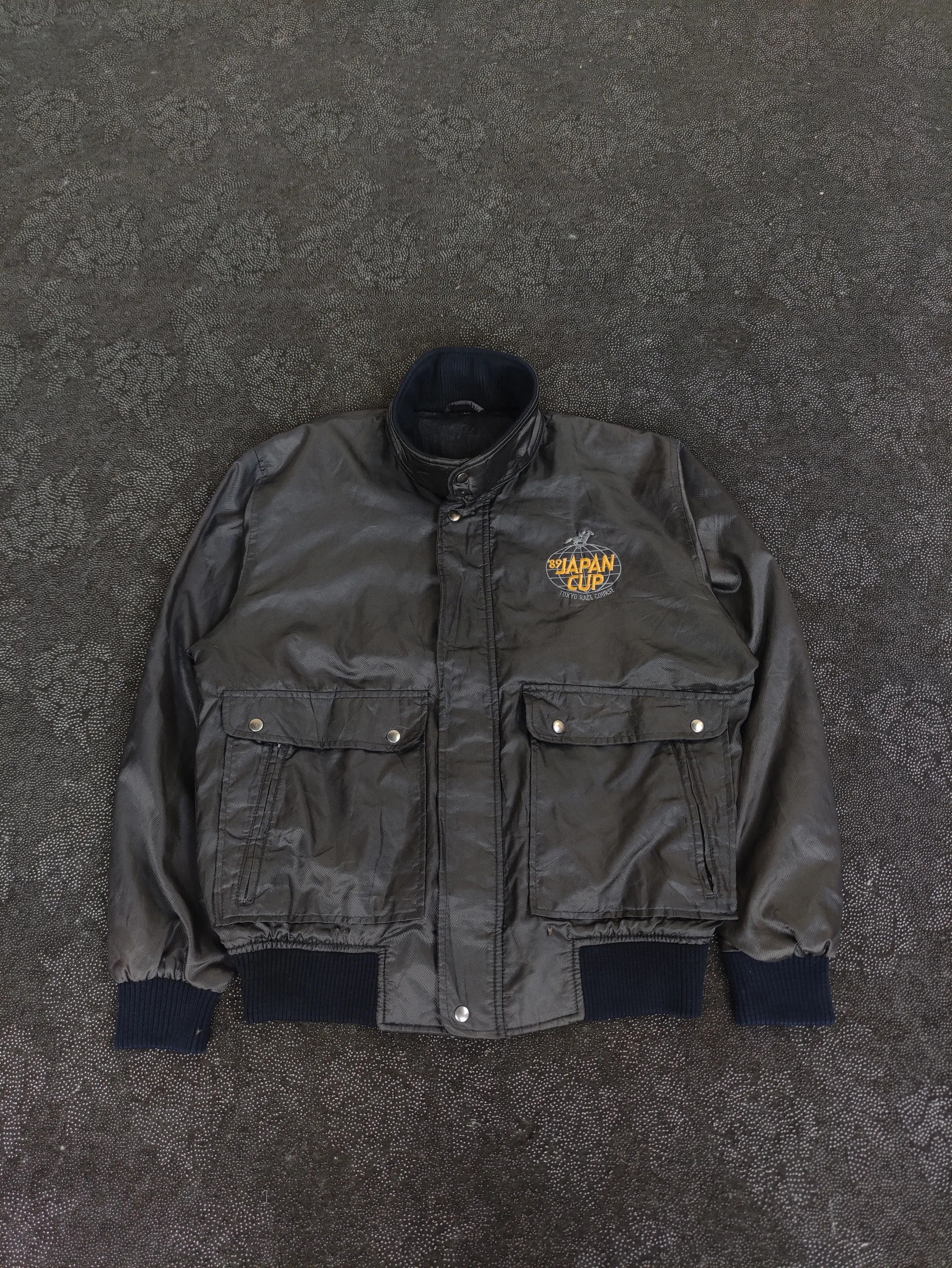 Japanese Brand Vintage 80s Tokyo Race Course Bomber Jacket J010 Size US M / EU 48-50 / 2 - 2 Thumbnail