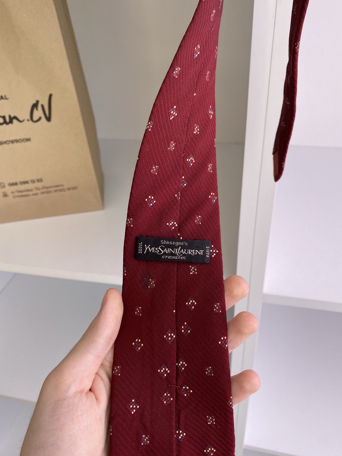 Vintage × Yves Saint Laurent Vintage Yves Saint Laurent Tie Size ONE SIZE - 5 Thumbnail