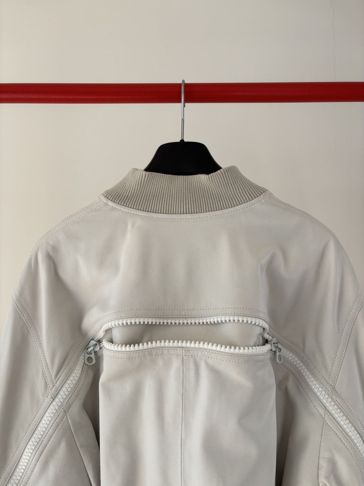 Dries Van Noten Dries Van Noten - backzip leather bomber jacket - asap rocky Size US L / EU 52-54 / 3 - 13 Thumbnail