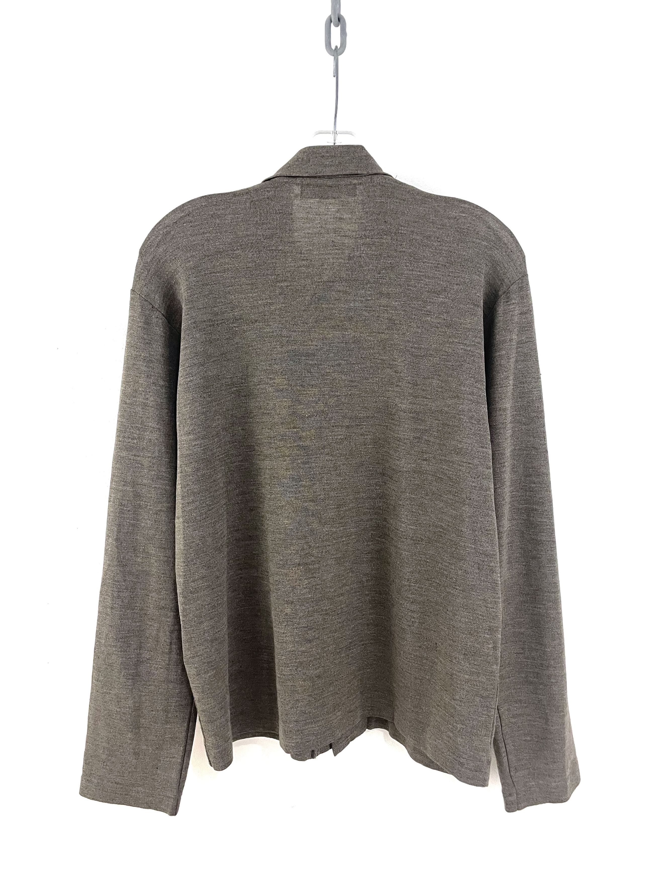 Yohji Yamamoto Contrast Stitch Wool Shirt Size US M / EU 48-50 / 2 - 7 Thumbnail