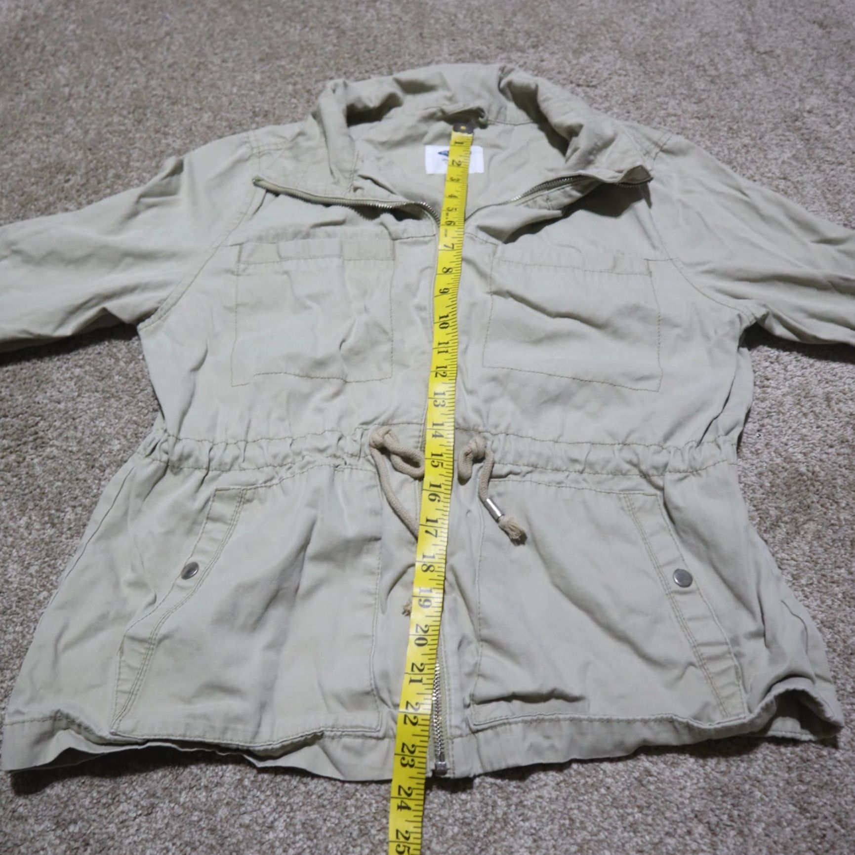 Old Navy VINTAGE Old Navy Women's Jacket Long Sleeve Full Zip Pockets Beige 2010s Size Large Size L / US 10 / IT 46 - 7 Thumbnail