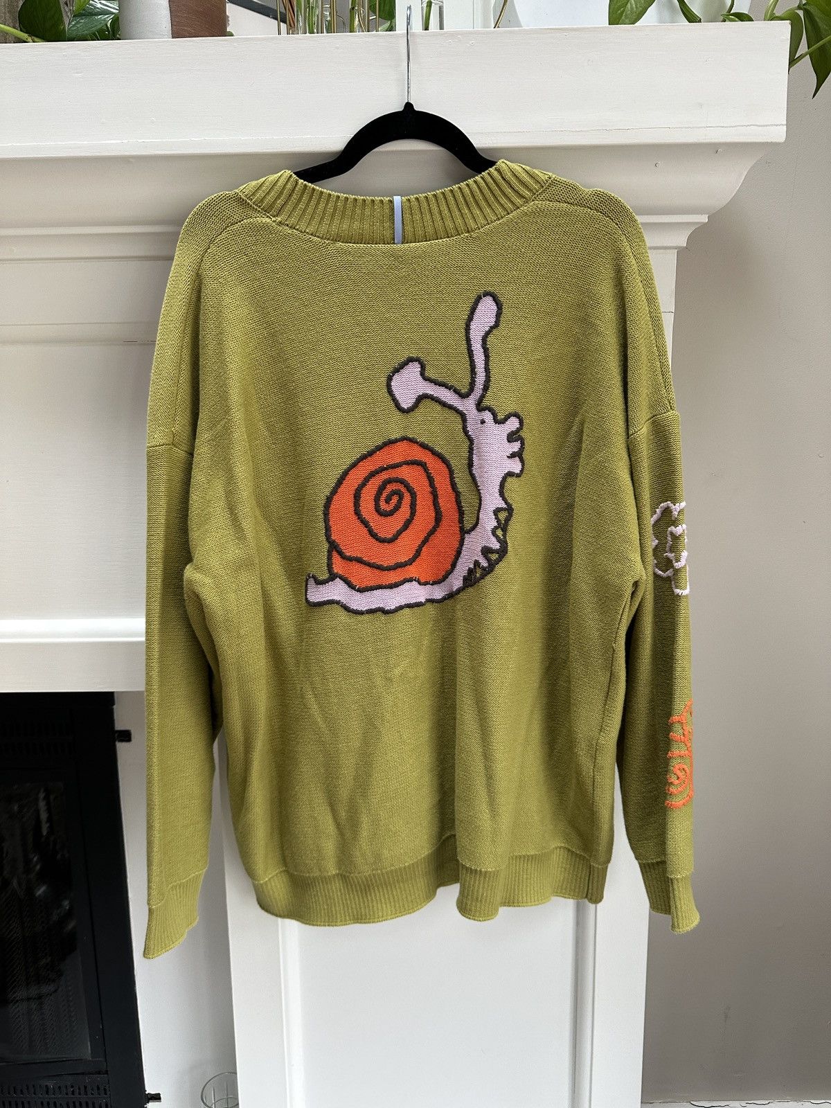 Alexander McQueen Grow Up Logo-Appliquéd Intarsia Cardigan Size US S / EU 44-46 / 1 - 7 Thumbnail