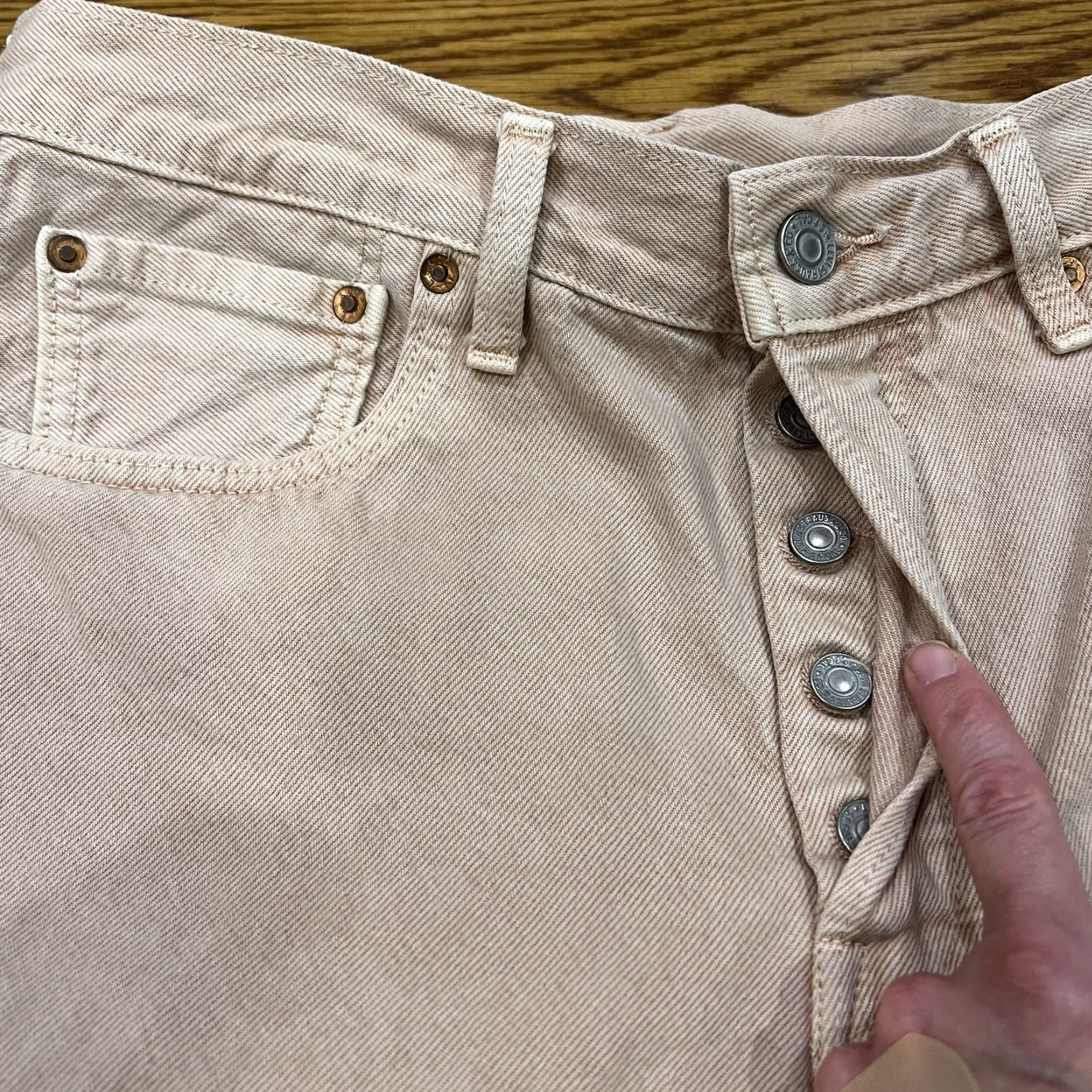 Levi's VINTAGE Levi's Shorts Men 32 Pink 501 Distressed 5-Pocket Casual Summer Size US 32 / EU 48 - 3 Thumbnail