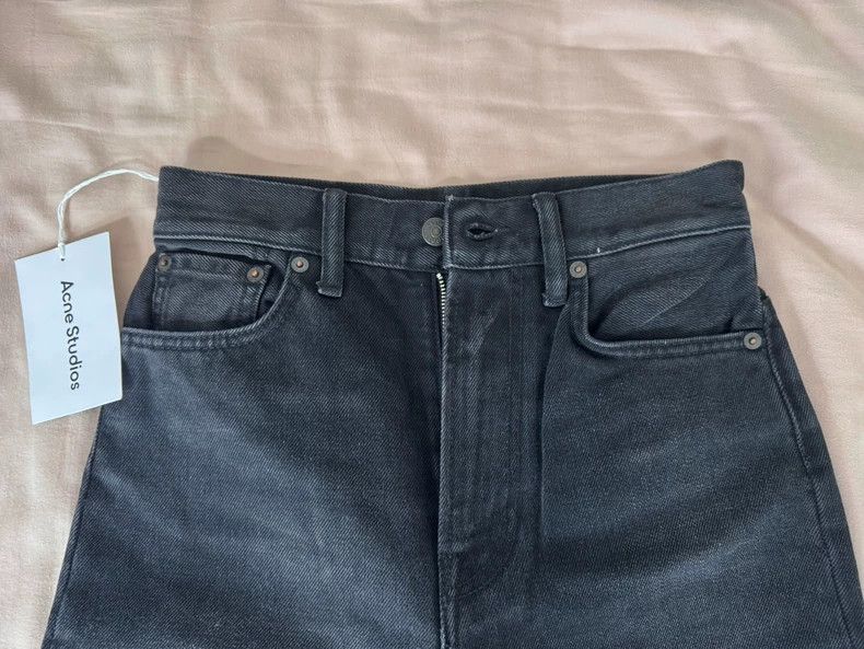 Acne Studios Acne Studios Black high-waisted wide-leg jeans Size 27" / US 4 / IT 40 - 5 Thumbnail