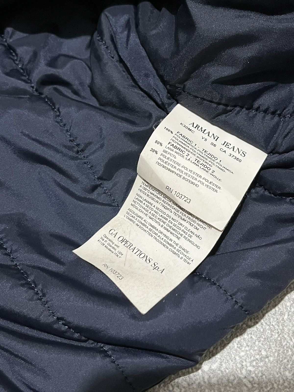 Giorgio Armani Armani Jeans quilted jacket Size US XL / EU 56 / 4 - 9 Thumbnail