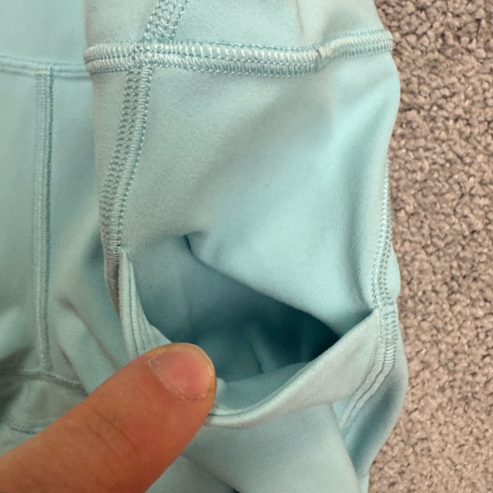 Lululemon Lululemon Leggings Women 6 Blue Invigorate Pockets Yoga Gym Compression Athletic Womens Size 28" / US 6 / IT 42 - 7 Thumbnail