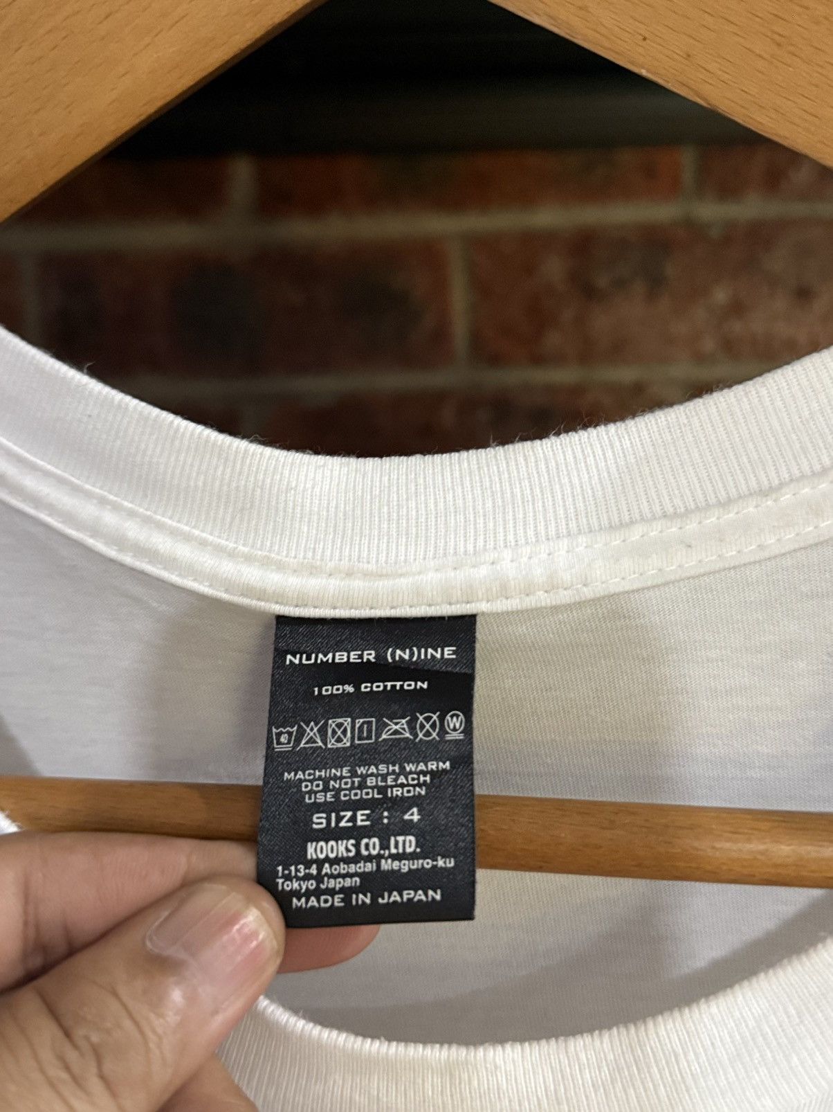 Number (N)ine Vintage Number Nine X Kurt Cobain Japan Tee Size US L / EU 52-54 / 3 - 5 Thumbnail