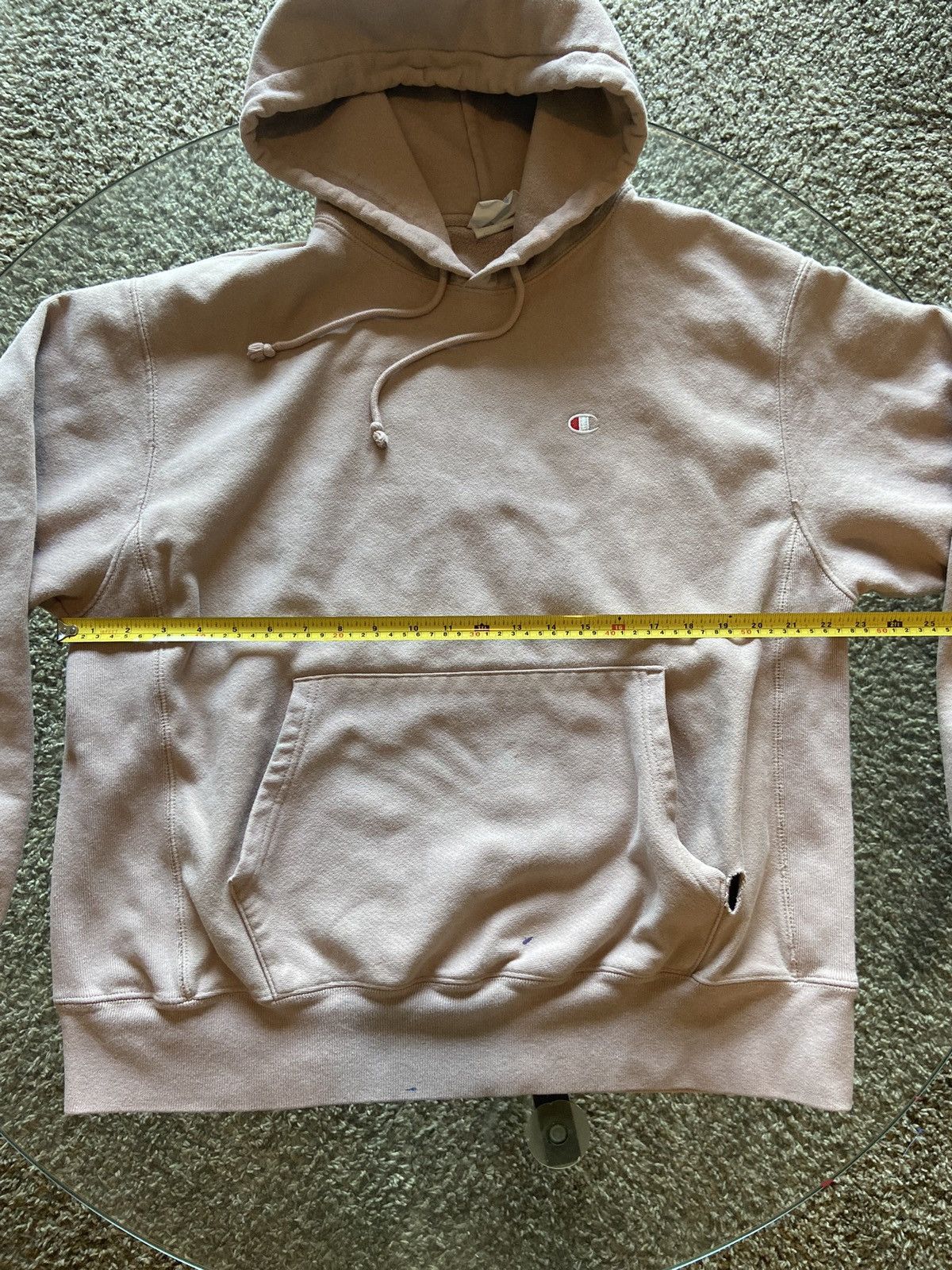 Champion 00’s Men’s Champion Reverse Weaved Light Pink Hoodie Size US L / EU 52-54 / 3 - 4 Thumbnail