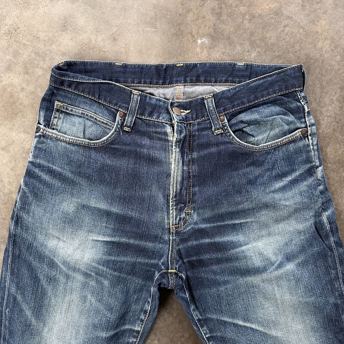 Japanese Brand Vintage Wrangler Distressed Jean Faded Denim Pant W34 Size US 34 / EU 50 - 3 Thumbnail