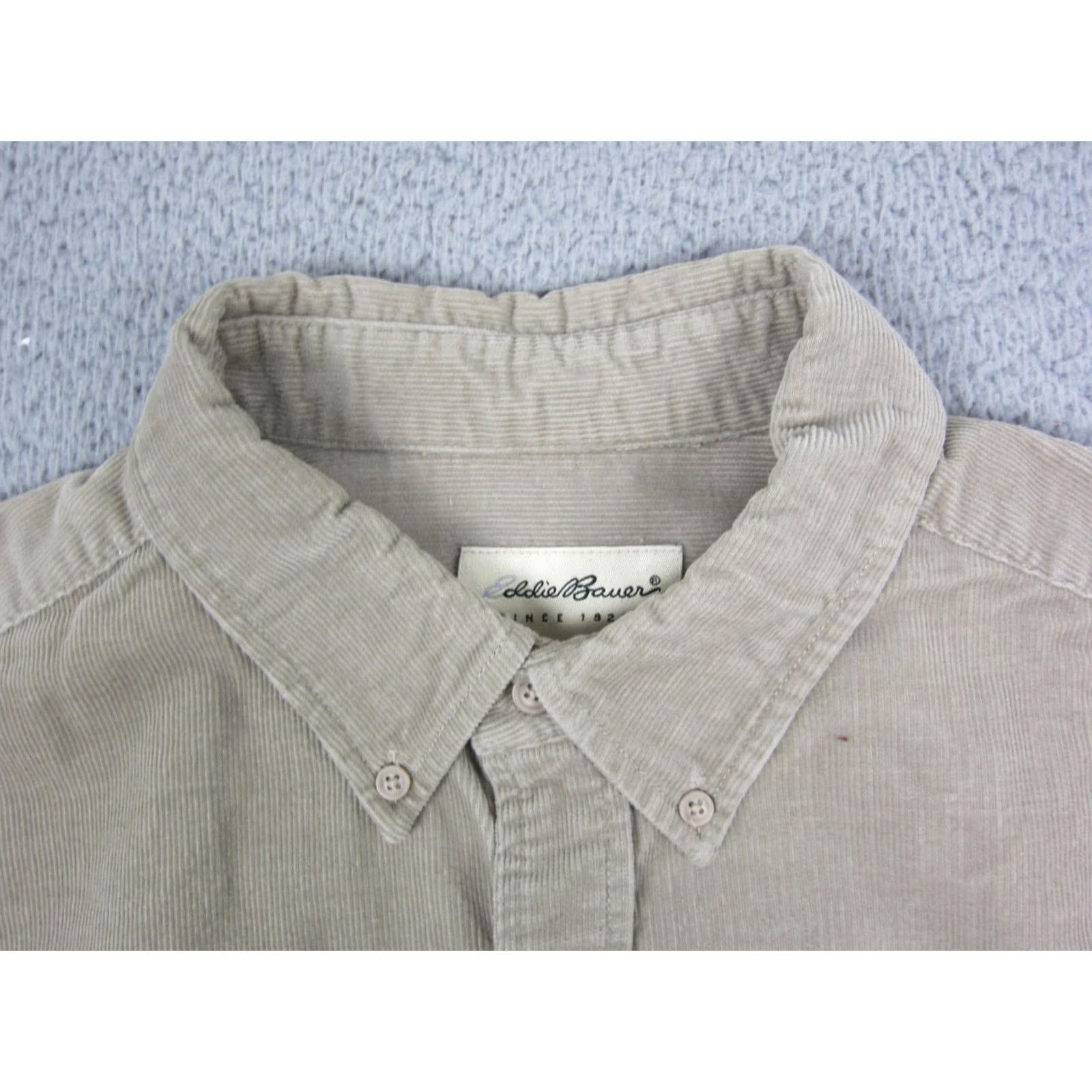 Eddie Bauer VINTAGE Eddie Bauer Button-Up Corduroy Shirt XL Brown Cotton 90s Men Regular Long Sleeve Collared Button-Down 90s Theme 100% Cotton Size US XL / EU 56 / 4 - 3 Thumbnail