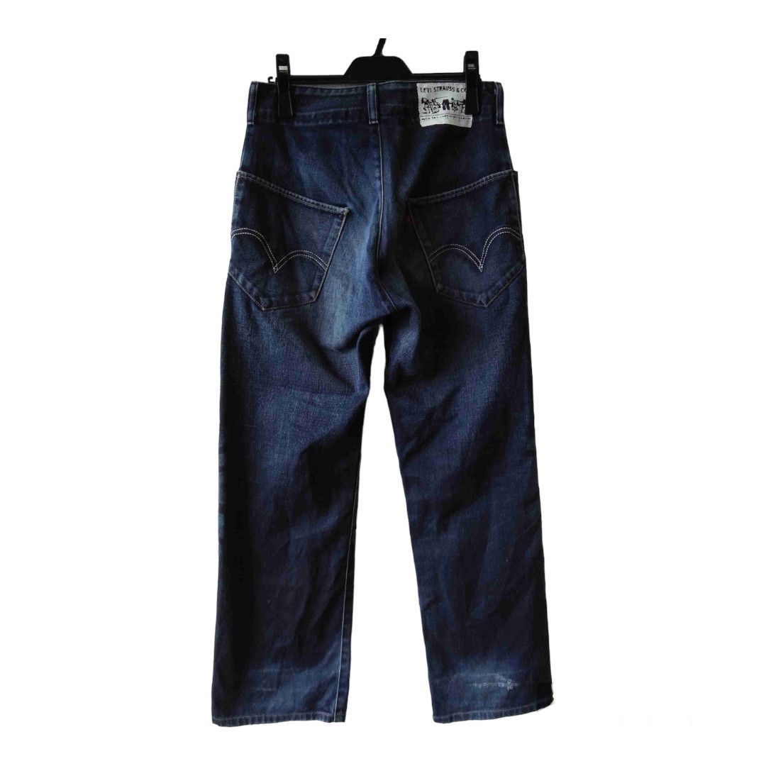 Levi's Vintage Levi's 2000 N3BP 7702-20 Dark Blue Distressed Denim Size US 30 / EU 46 - 1 Thumbnail