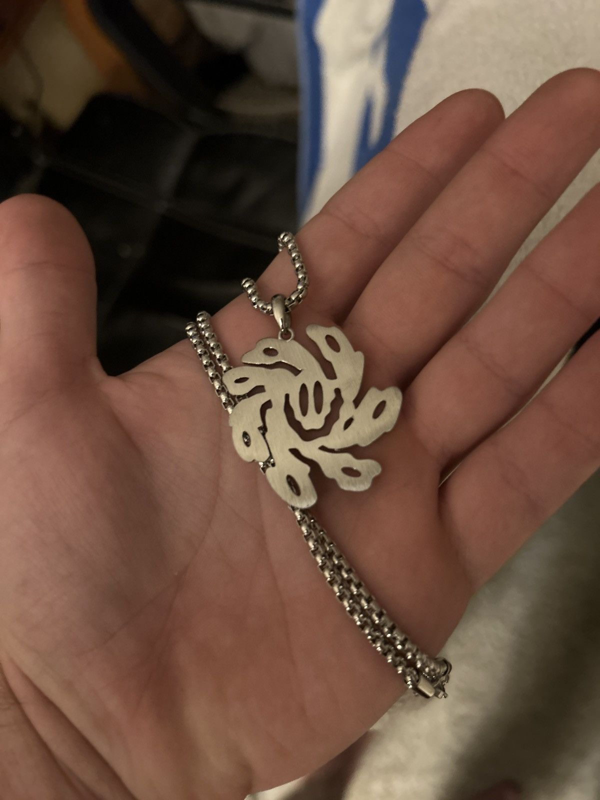 Flatbush Zombies TURQUOISE SMILEY CHAIN IN WHITE GOLD Size ONE SIZE - 3 Thumbnail