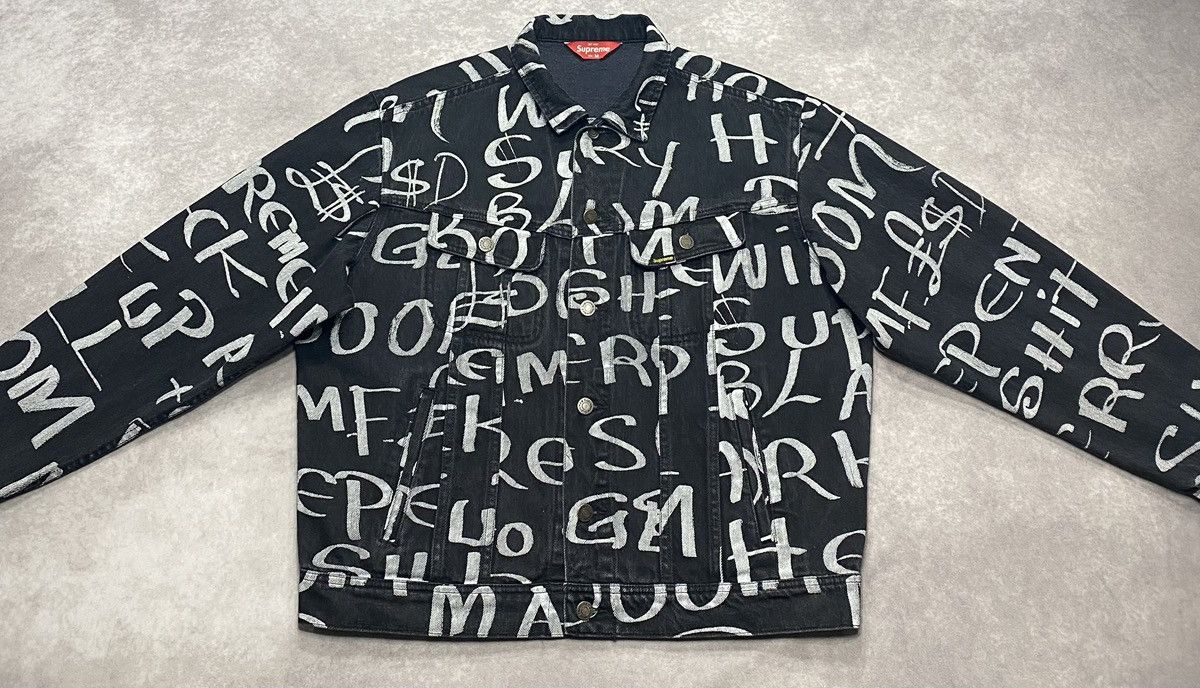 Supreme Supreme Dark Ark Denim Trucker Jacket (FW20) Size US M / EU 48-50 / 2 - 2 Thumbnail