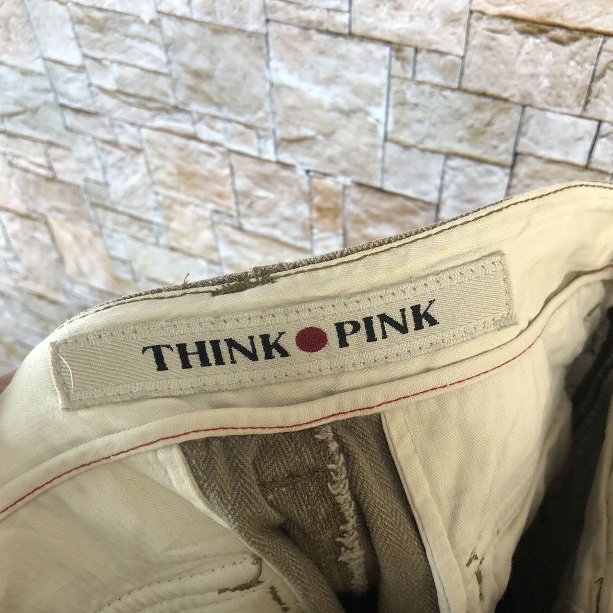 Japanese Brand Think Pink faded Cargo utility Multipocket Pants #A1160 Size US 29 - 21 Thumbnail