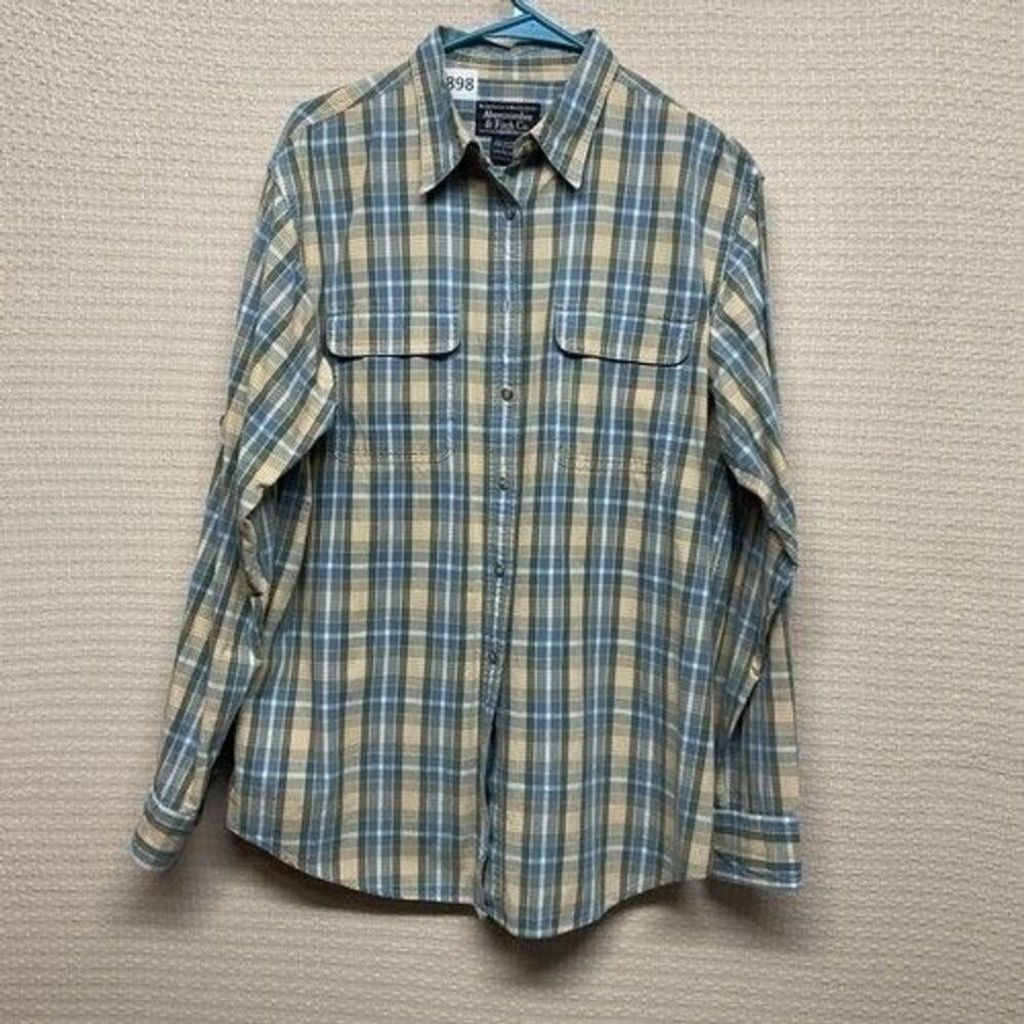 Abercrombie & Fitch Abercrombie & Fitch Plaid Flannel Button Up Shirt Men Large Size US L / EU 52-54 / 3 - 9 Thumbnail