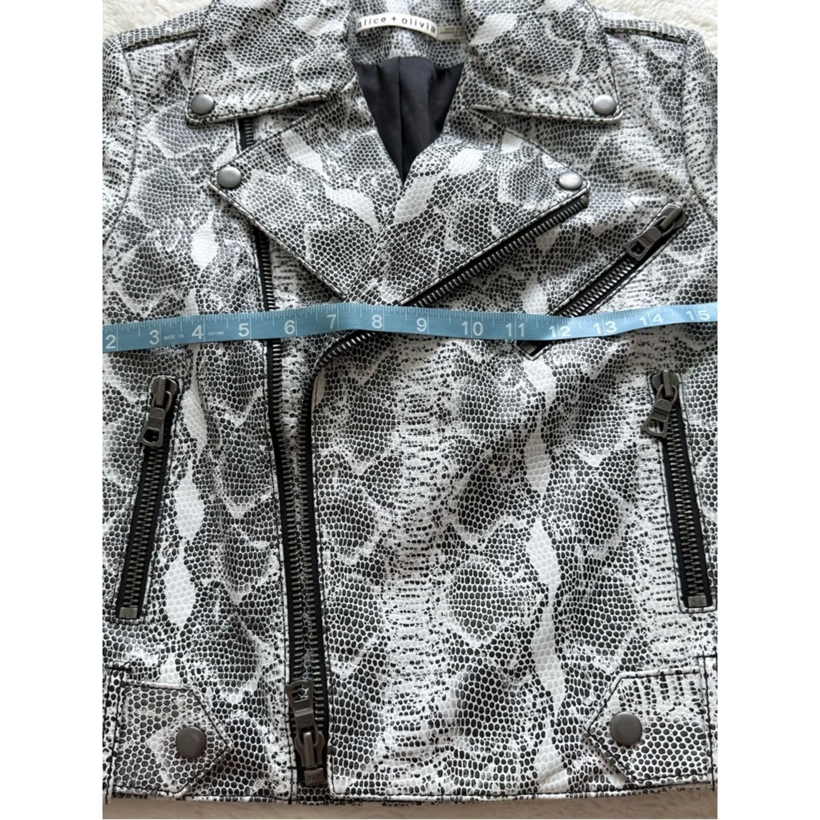 Alice + Olivia Alice+Olivia women biker leather jacket XS Size XS / US 0-2 / IT 36-38 - 9 Thumbnail