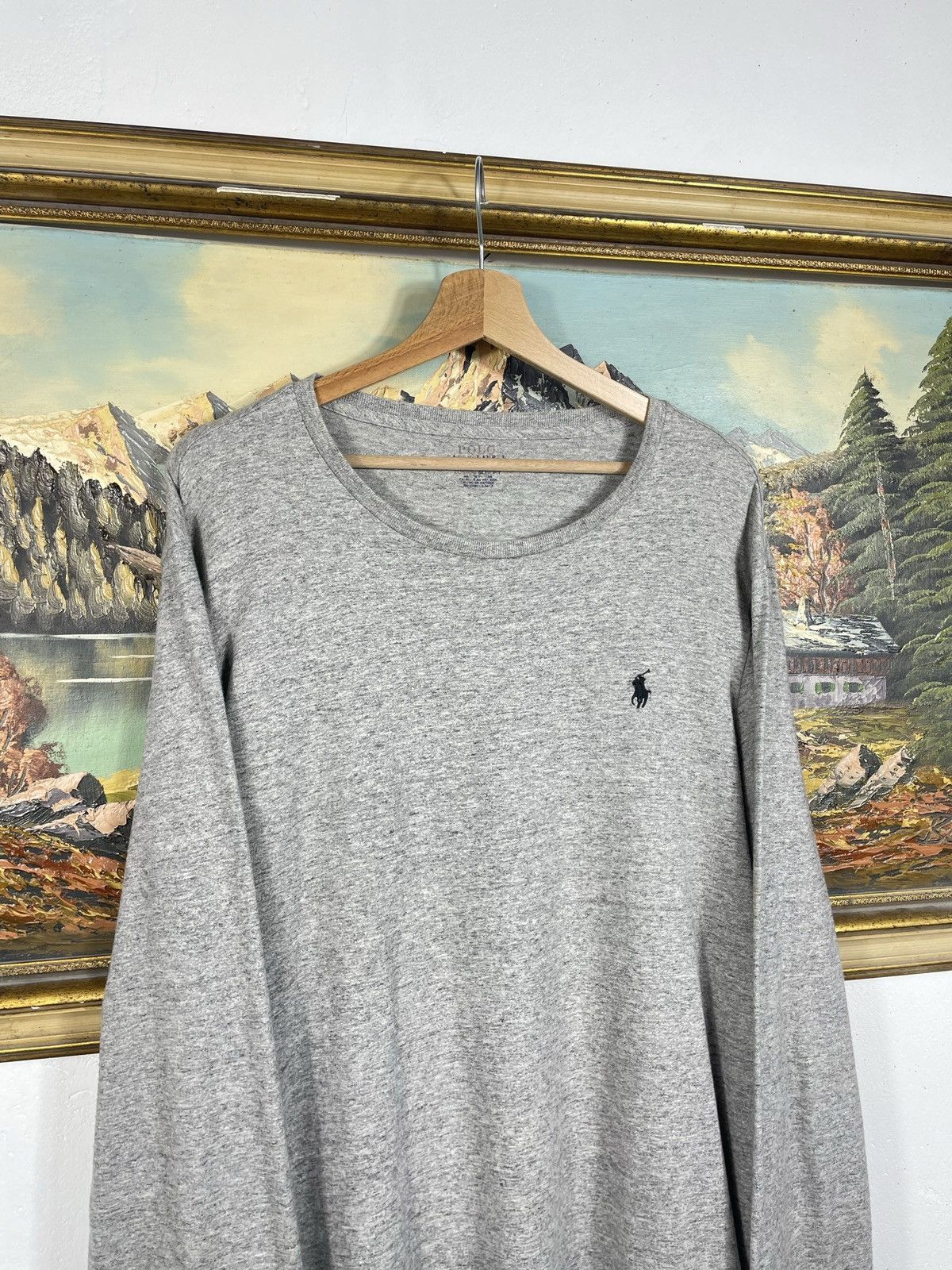 Polo Ralph Lauren Polo Ralph Lauren Grey Longsleeve Pony Logo Old Money Luxury Size US L / EU 52-54 / 3 - 5 Thumbnail