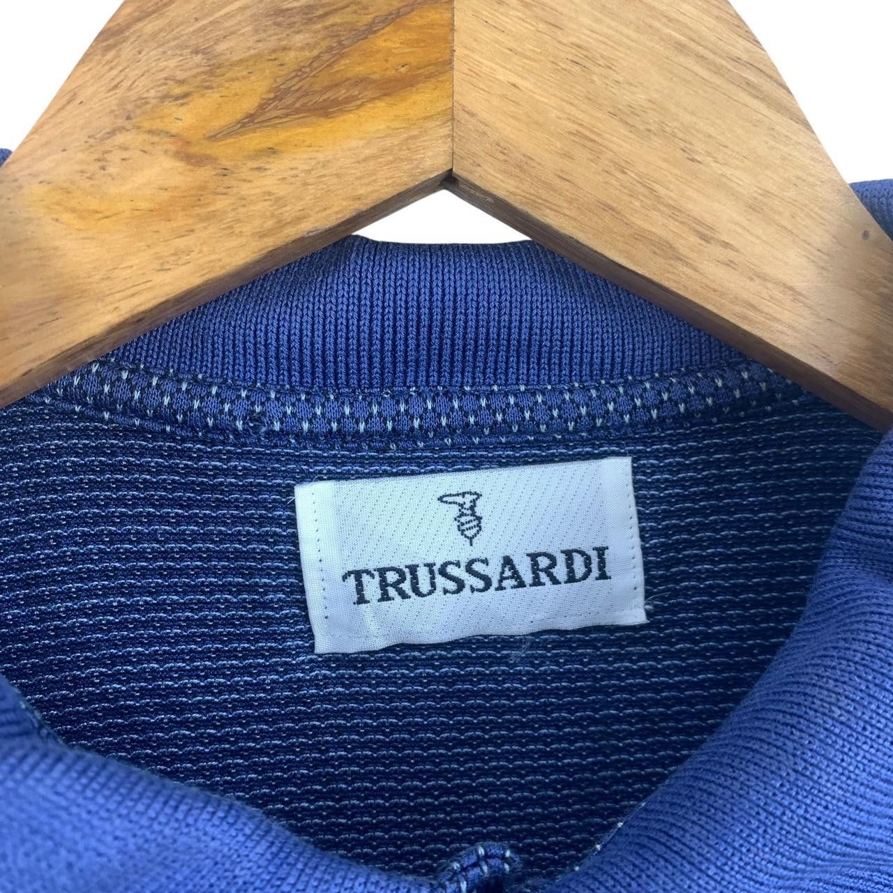 Trussardi Vintage TRUSSARDI MONOGRAM Made In Italy Polo Tee Shirt Size S / US 4 / IT 40 - 3 Thumbnail