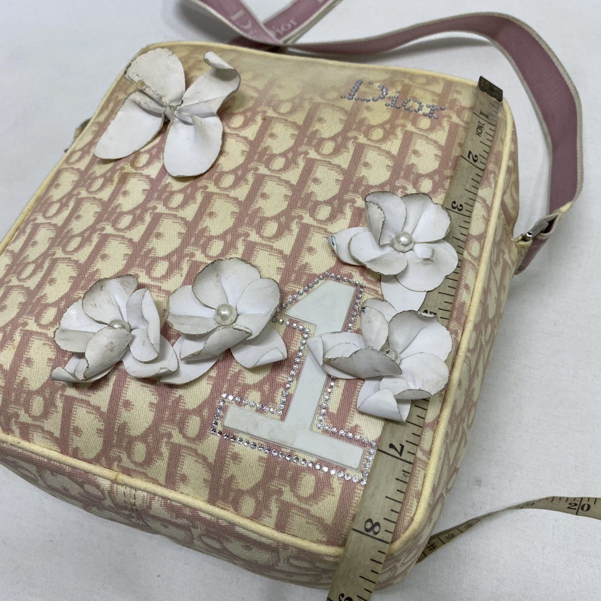 Dior ‼️LASTDROP‼️ CHRISTIAN DIOR TROTTER FLOWER SHOULDER BAG Size ONE SIZE - 12 Thumbnail