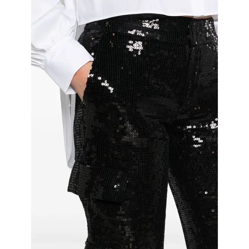 Alice + Olivia Alice + Olivia Hayes Sequin Cargo Pants black size 2 Size 26" / US 2 / IT 38 - 13 Thumbnail