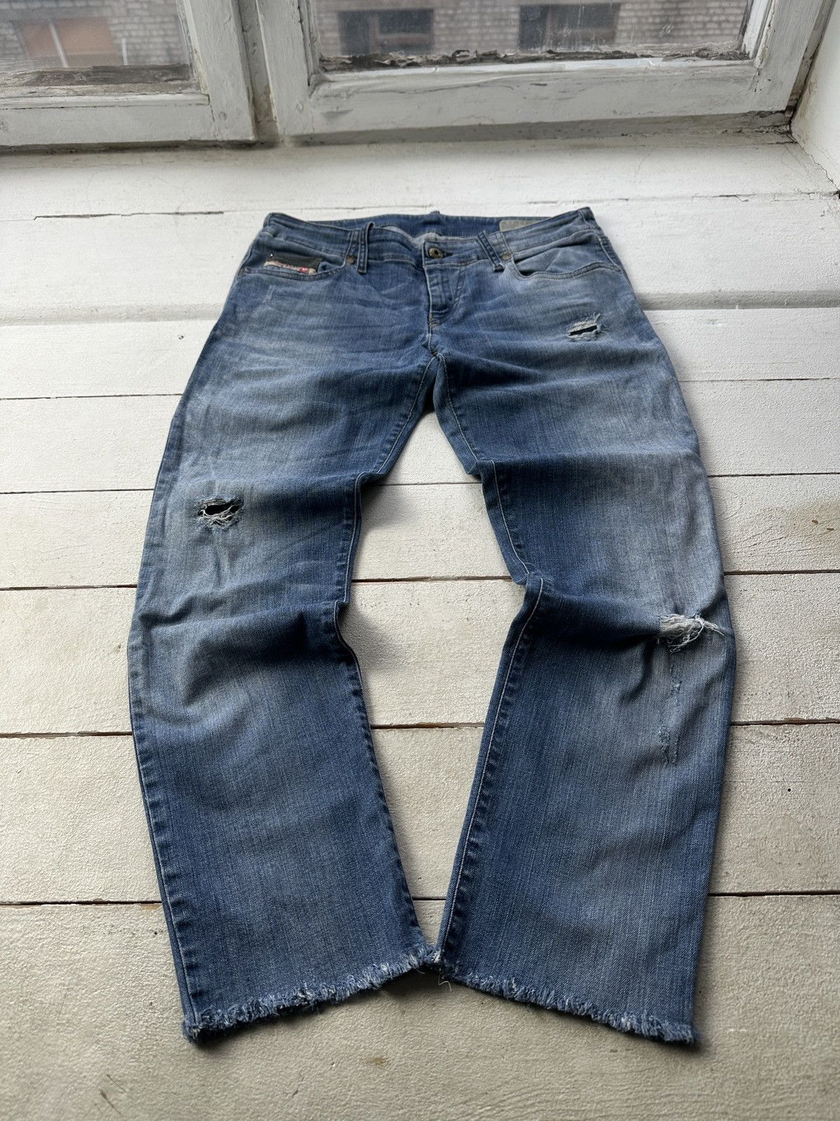 Diesel 🚨 DIESEL AVANT GARDE GOTHIC WOMEN JEANS LOGO IFSIXWASNINE Size 30" / US 8 / IT 44 - 1 Thumbnail