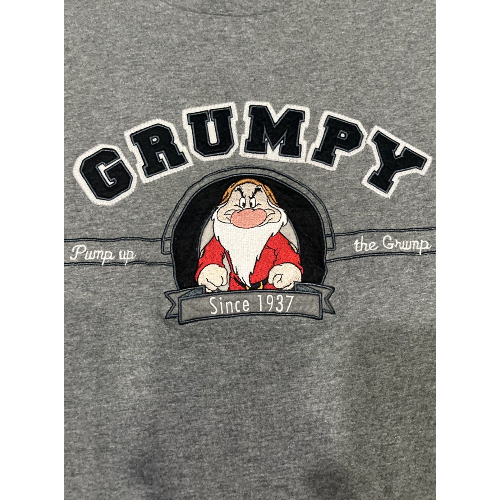 Disney VINTAGE Disney Snow White Grumpy Gym Seven Dwarfs T Shirt Men XL Gray Size US XL / EU 56 / 4 - 2 Thumbnail