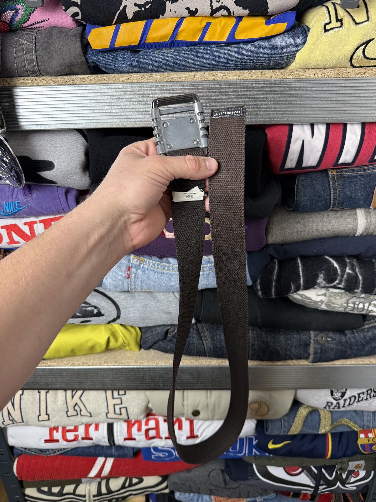 Oakley Y2K Crazy Vintage Oakley Belt Gorpcore With Logo Size ONE SIZE - 5 Thumbnail