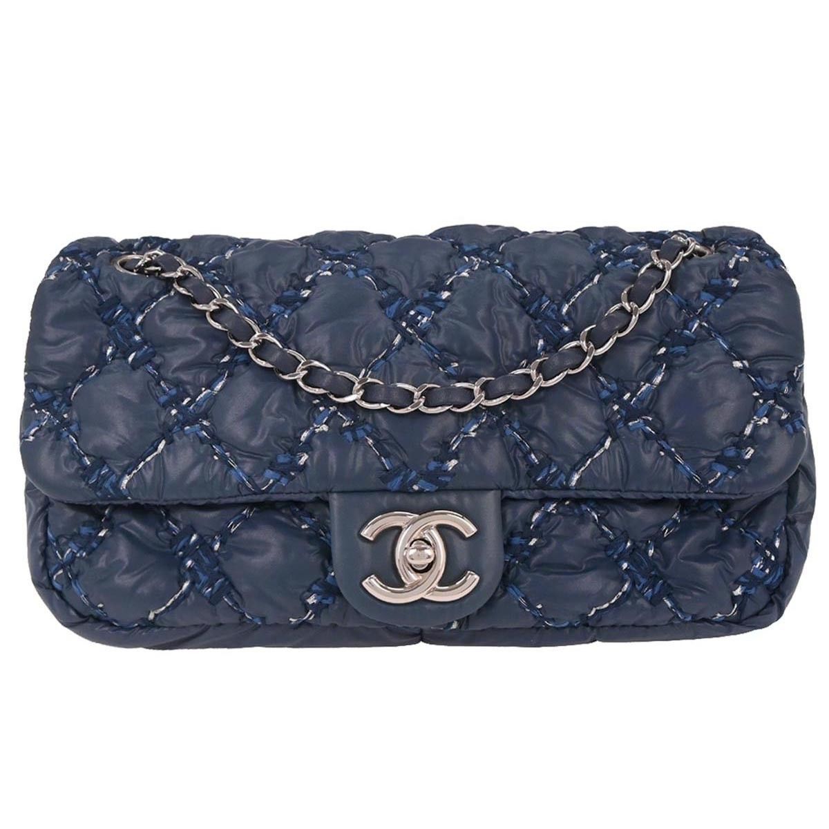 Chanel Chanel Tweed On Stitch Flap Bag Quilted Nylon Size ONE SIZE - 1 Thumbnail