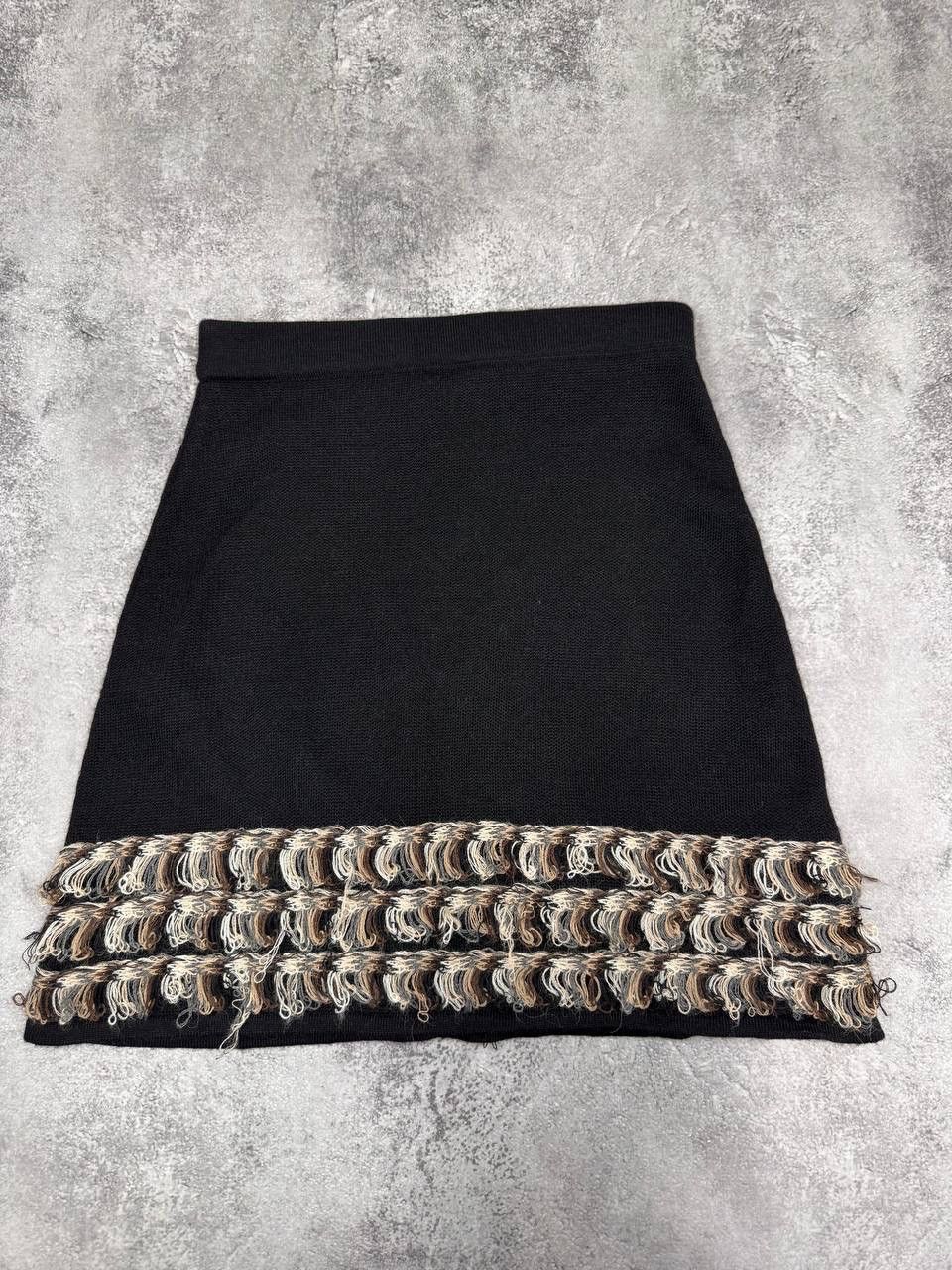 KUNA Kuna Women Baby Alpaca Skirt Black Fringe Size S Size 25" / US 0 / IT 36 - 5 Thumbnail