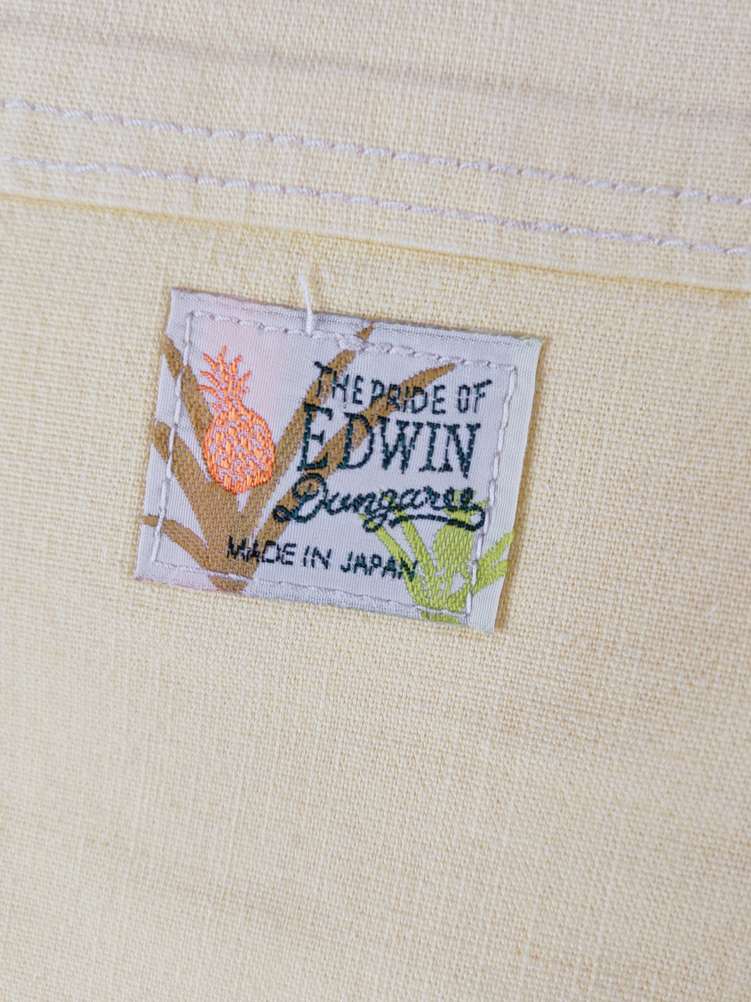 Edwin Edwin dungaree japan Yellow cargo Casual Pants #W842 Size US 29 - 7 Thumbnail