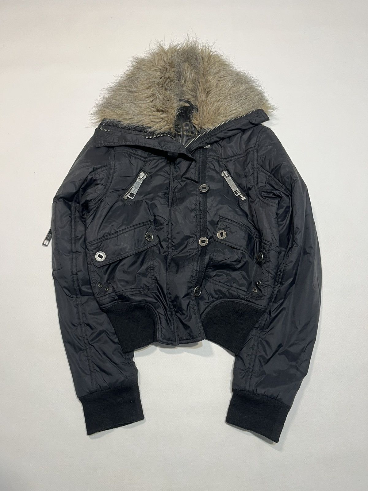 If Six Was Nine Vintage Hysteric Glamour Fur Style Bomber Jacket Size M / US 6-8 / IT 42-44 - 1 Thumbnail