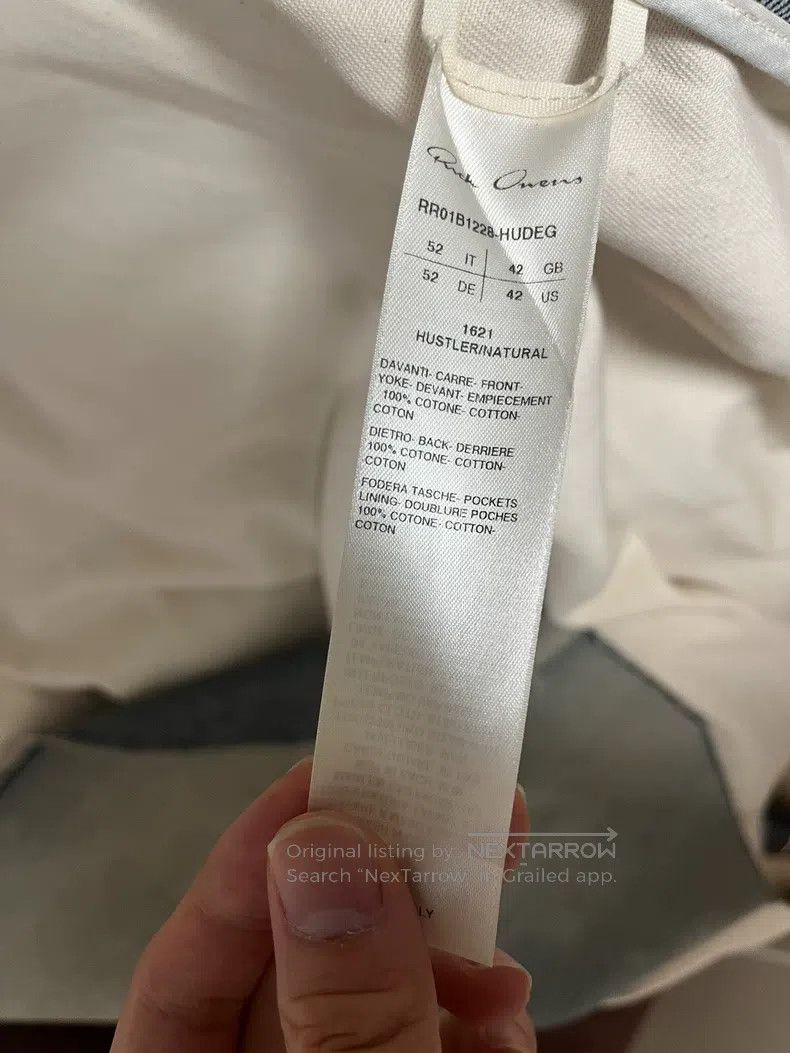 Rick Owens RICK OWENS Denim single-breasted collarless suit Size US L / EU 52-54 / 3 - 3 Thumbnail