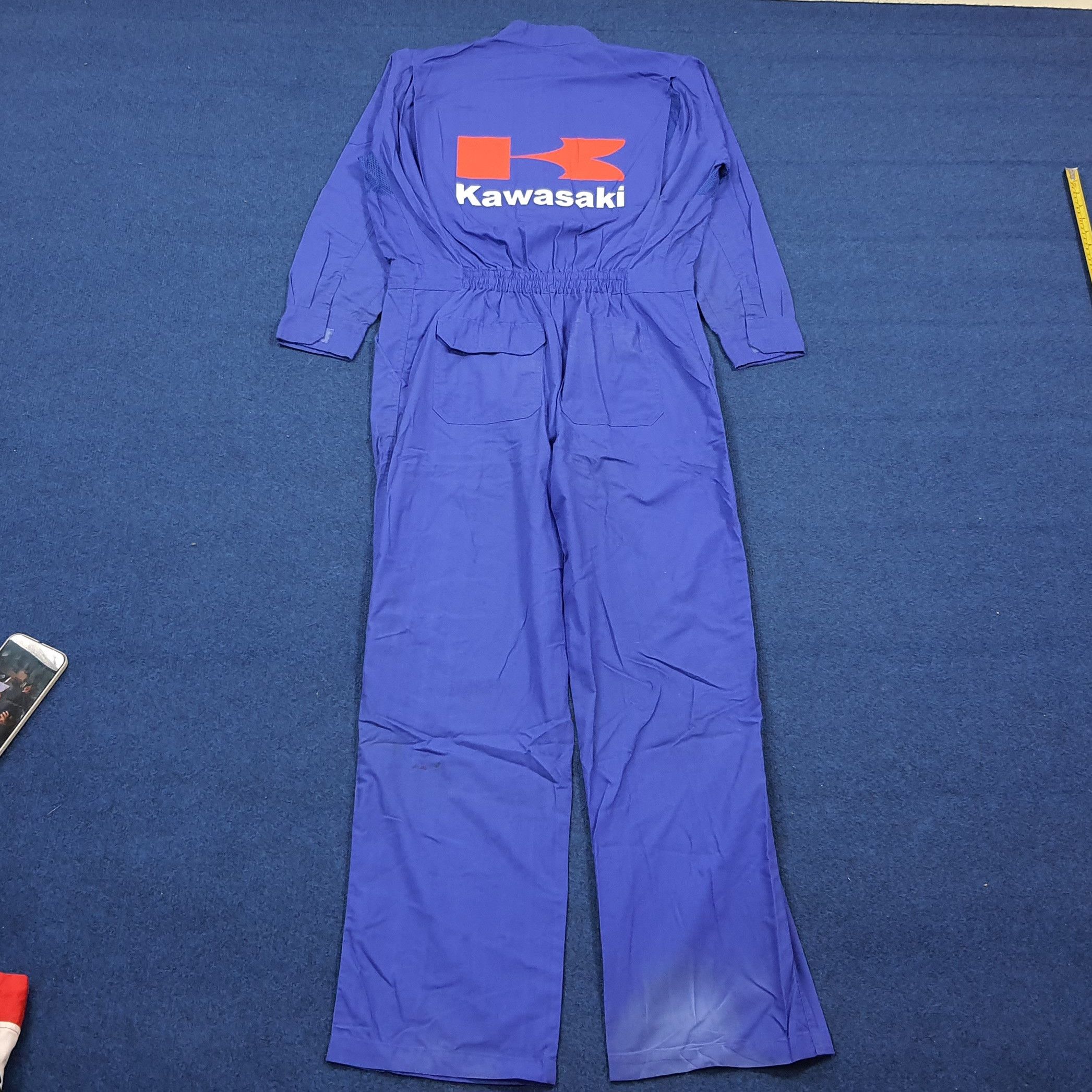 Japanese Brand Vintage Kawasaki Japan Motors Workwear Coverall C308N23 Size US M / EU 48-50 / 2 - 2 Thumbnail