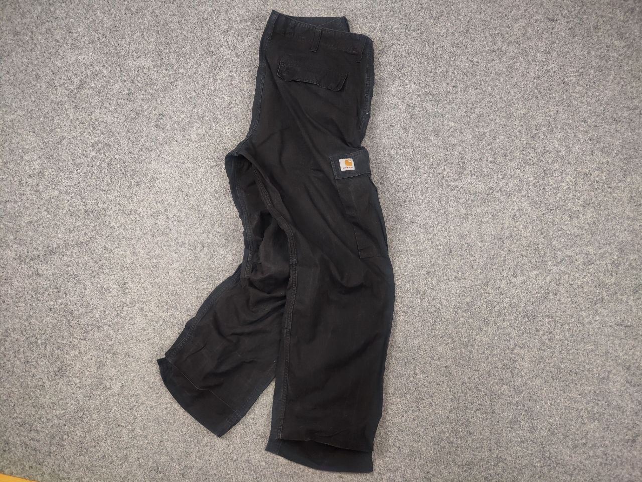 Carhartt Vintage Carhartt Wip Cargo Pants Black Faded Ripstop Y2K Size US 34 / EU 50 - 2 Thumbnail
