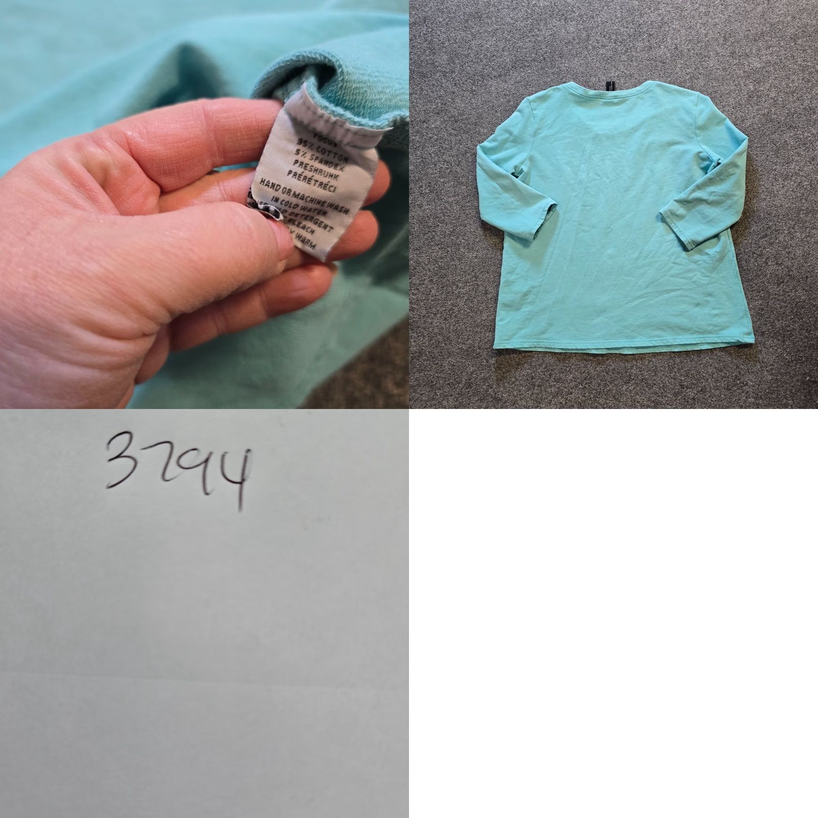 Alife Focus Casual Life Top Shirt Womens Medium Green 3/4 Sleeve Pocket Stretch Casual Size M / US 6-8 / IT 42-44 - 8 Thumbnail