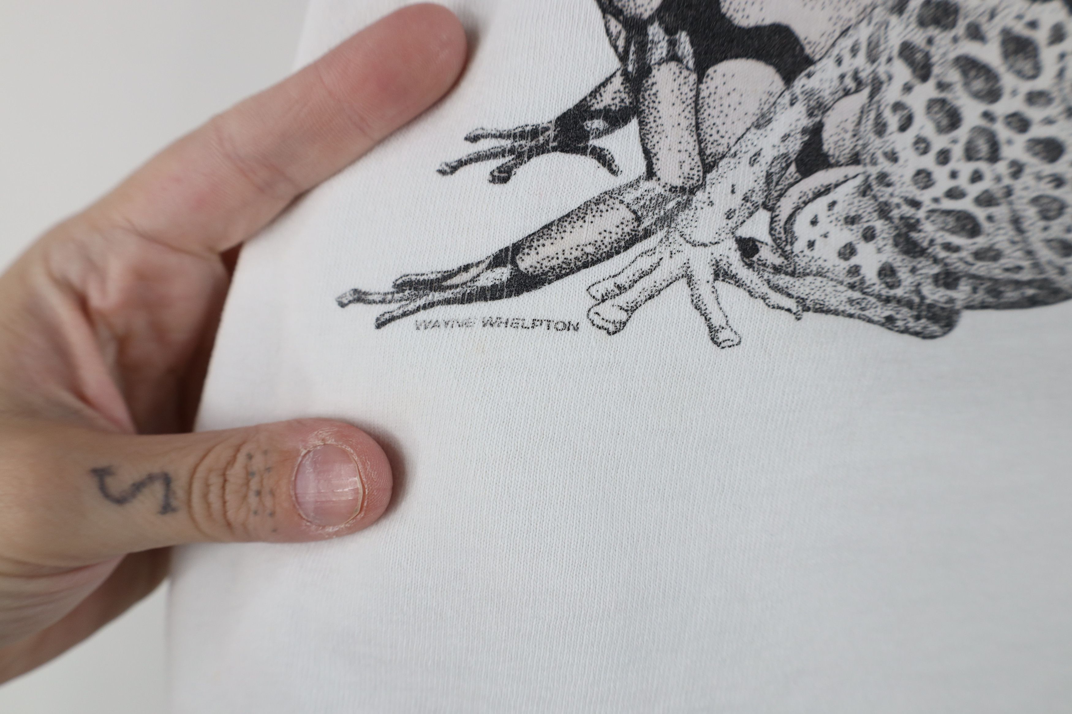 Vintage Vintage Y2K 2003 Frog Short Sleeve T-Shirt White Cotton Size US XL / EU 56 / 4 - 6 Thumbnail