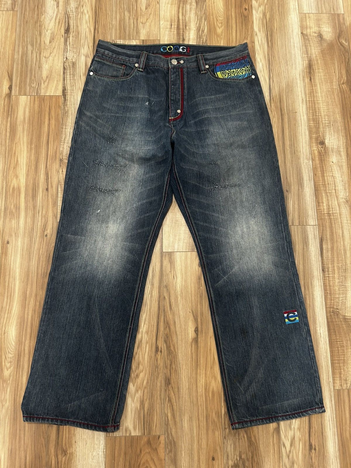 Coogi Vintage Y2K baggy coogi denim jeans with embroidery Size US 40 / EU 56 - 3 Thumbnail