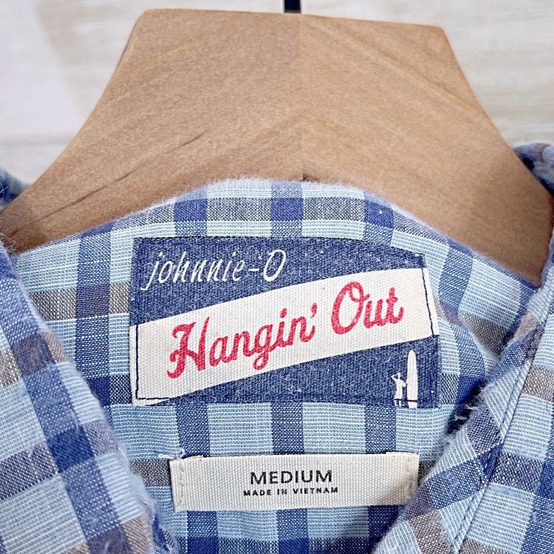 johnnie-O Johnnie O Cotton Lawn Button Front Shirt Blue Mens Medium Size US M / EU 48-50 / 2 - 5 Thumbnail