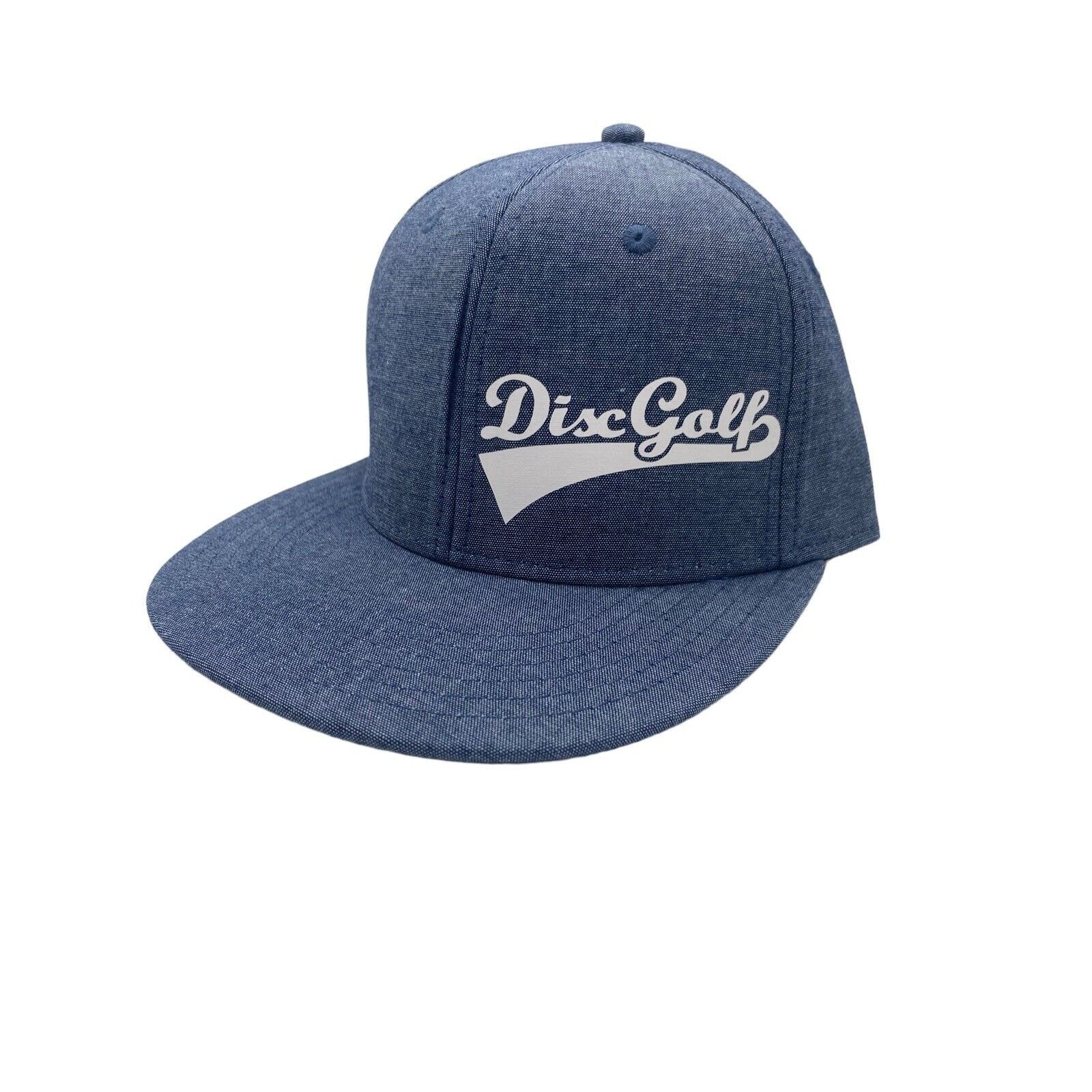 The Unbranded Brand Disc Golf Hat Cap Adjustable Snap Back Logo Blue Size ONE SIZE - 1 Thumbnail