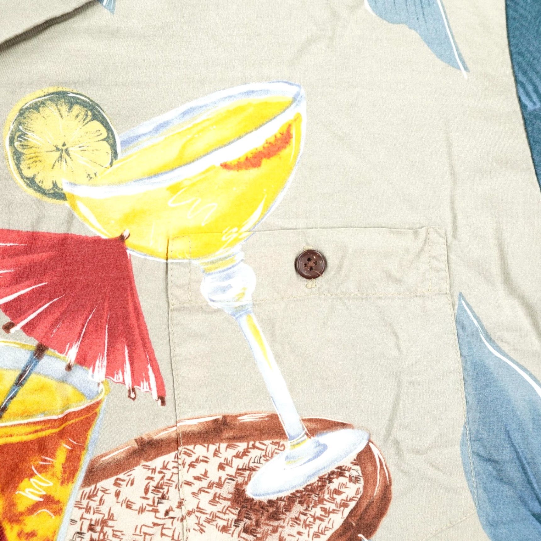 Tori Richard VINTAGE Tori Richard Shirt Mens XL Hawaiian Blue Mai Tai Cocktail Aloha Camp Beach Tropical Pattern Button-Up Short Sleeve Men’s XL Blue Floral Size US XL / EU 56 / 4 - 3 Thumbnail