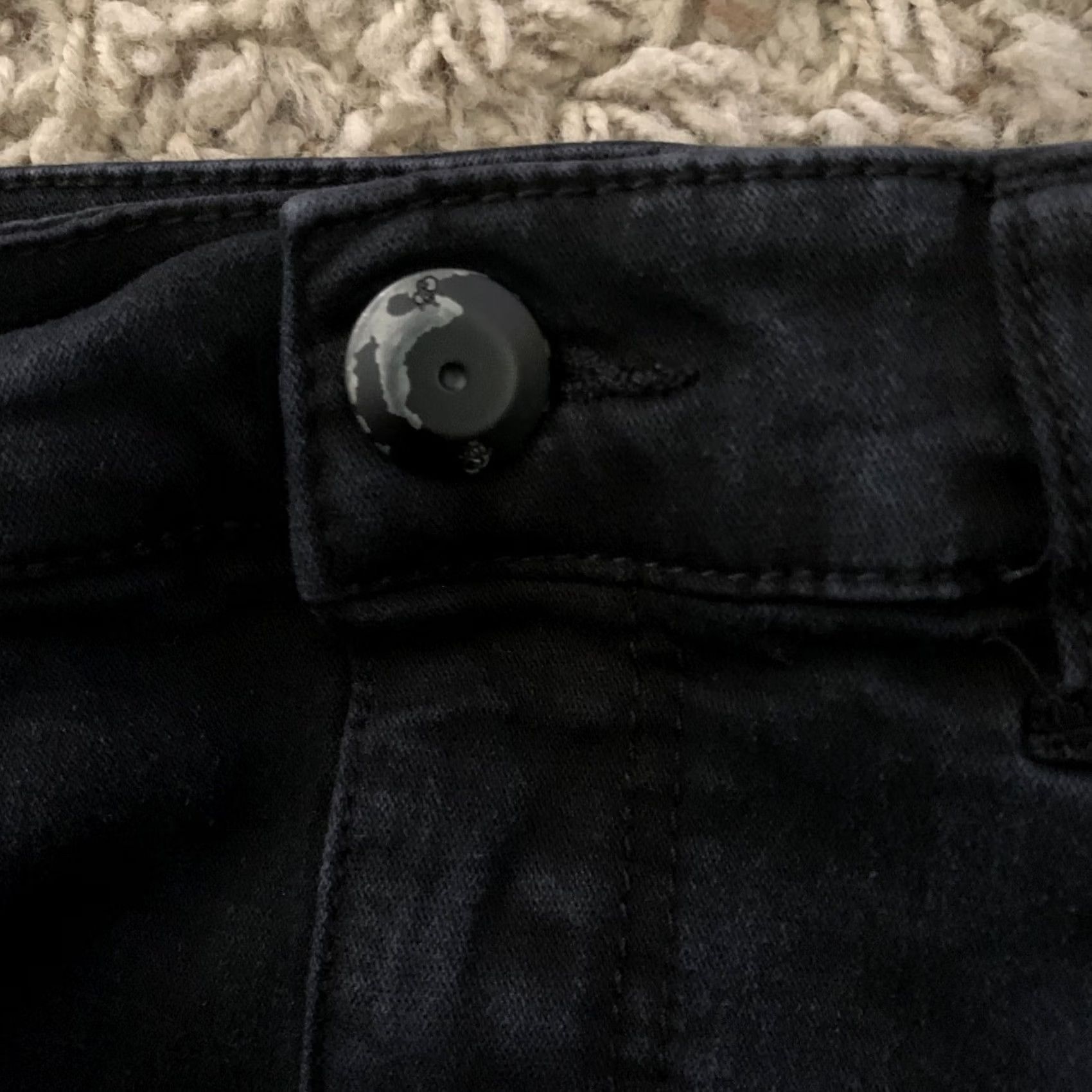 Vintage Boom Boom Jeans Black Denim Shorts Juniors Size 7 High Rise Cuffed Size 28" / US 6 / IT 42 - 3 Thumbnail