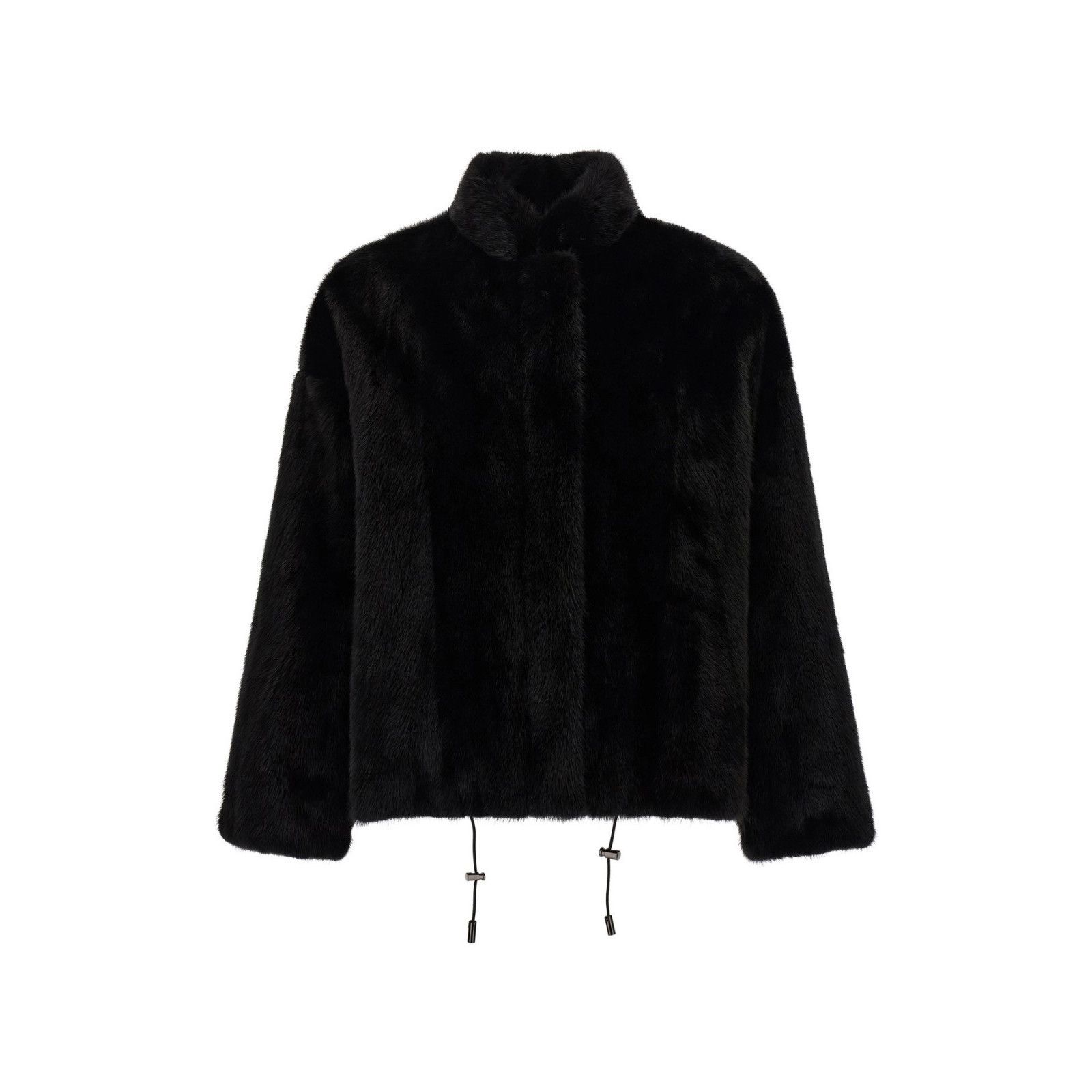 Simonetta Ravizza SIMONETTA RAVIZZA Urra Black Bomber Jacket New & Authentic ( Size ONE SIZE - 1 Thumbnail