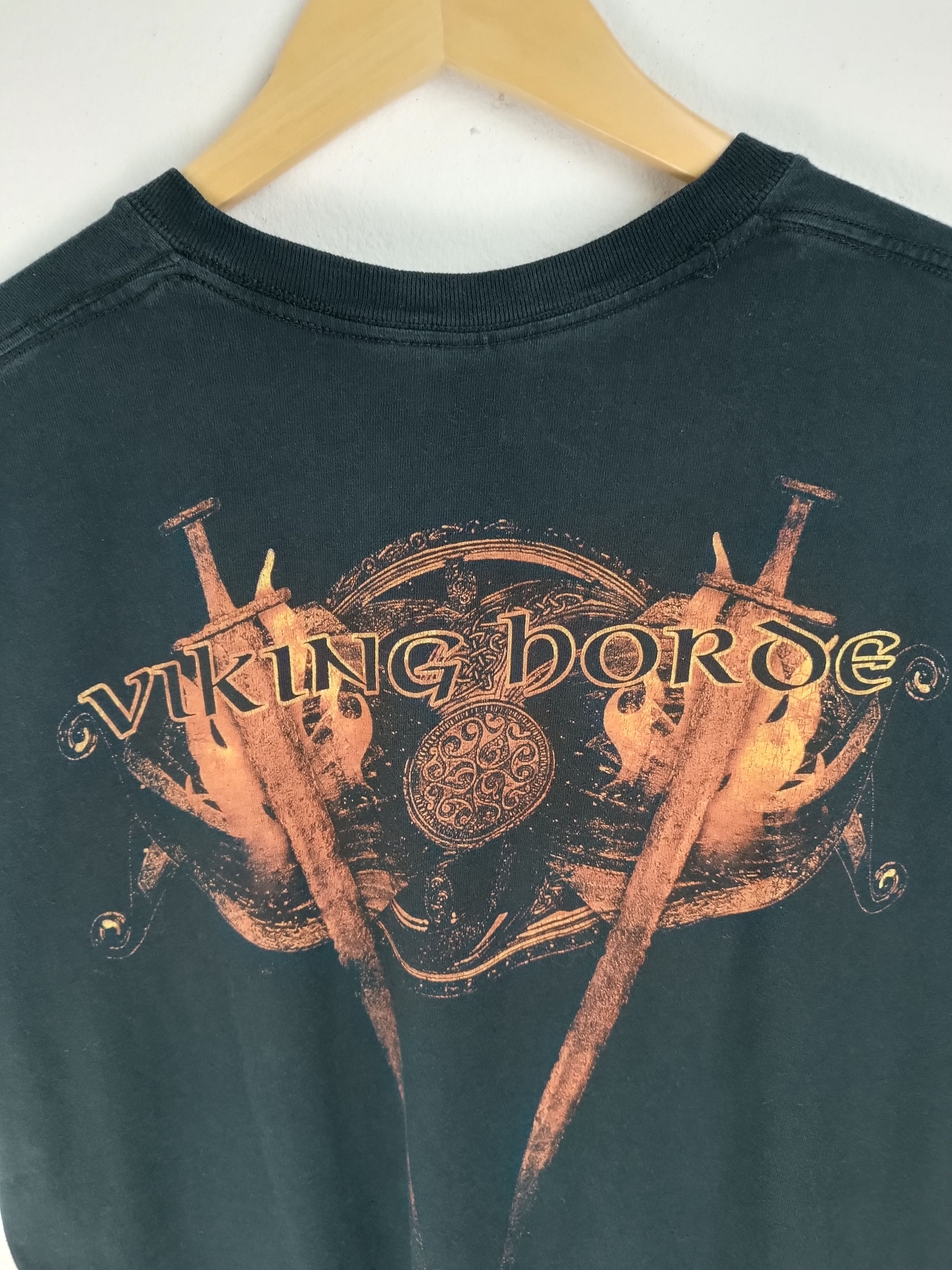 Band Tees VINTAGE AMON AMARTH 'VIKING HORDE' TEE (ghost arch opeth) Size US XL / EU 56 / 4 - 14 Thumbnail
