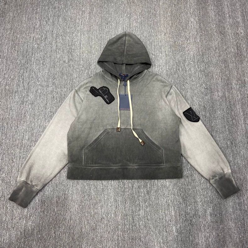Louis Vuitton Louis Vuitton Washed Worn Tie Dye Logo Hoodie Sweatshirt Size US M / EU 48-50 / 2 - 1 Thumbnail